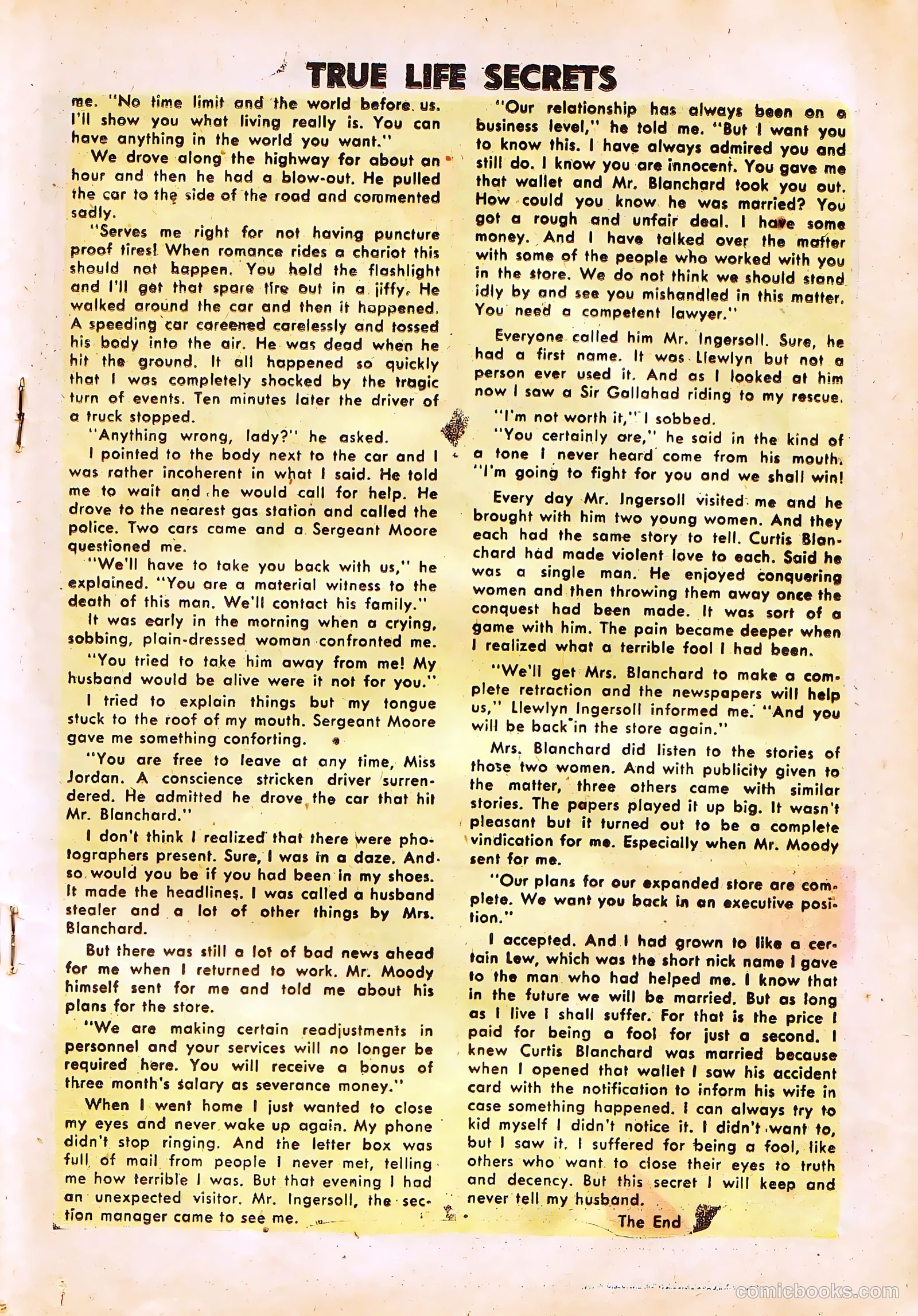 True Life Secrets #23 (1954) — page 19 of 36