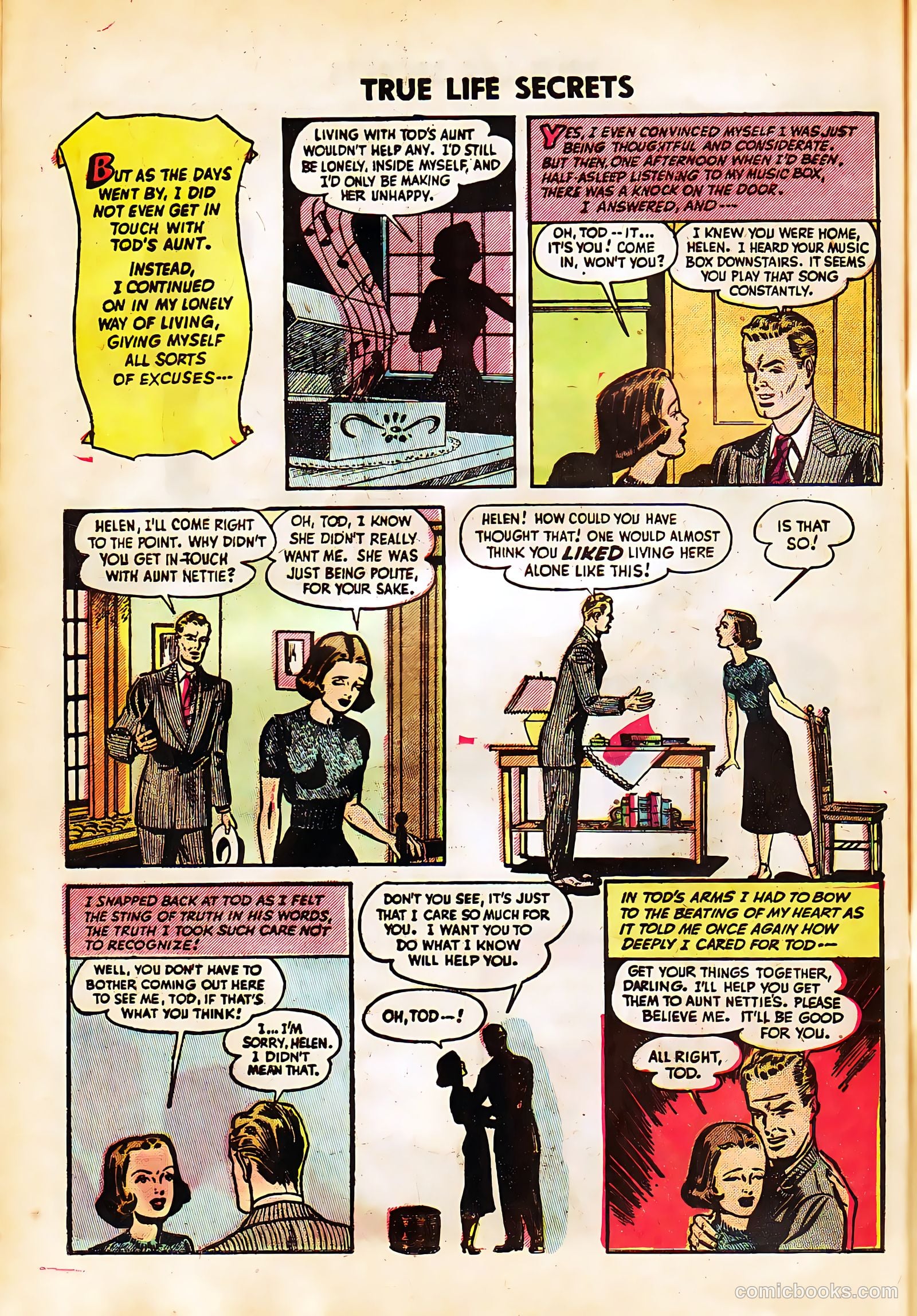 True Life Secrets #23 (1954) — page 28 of 36