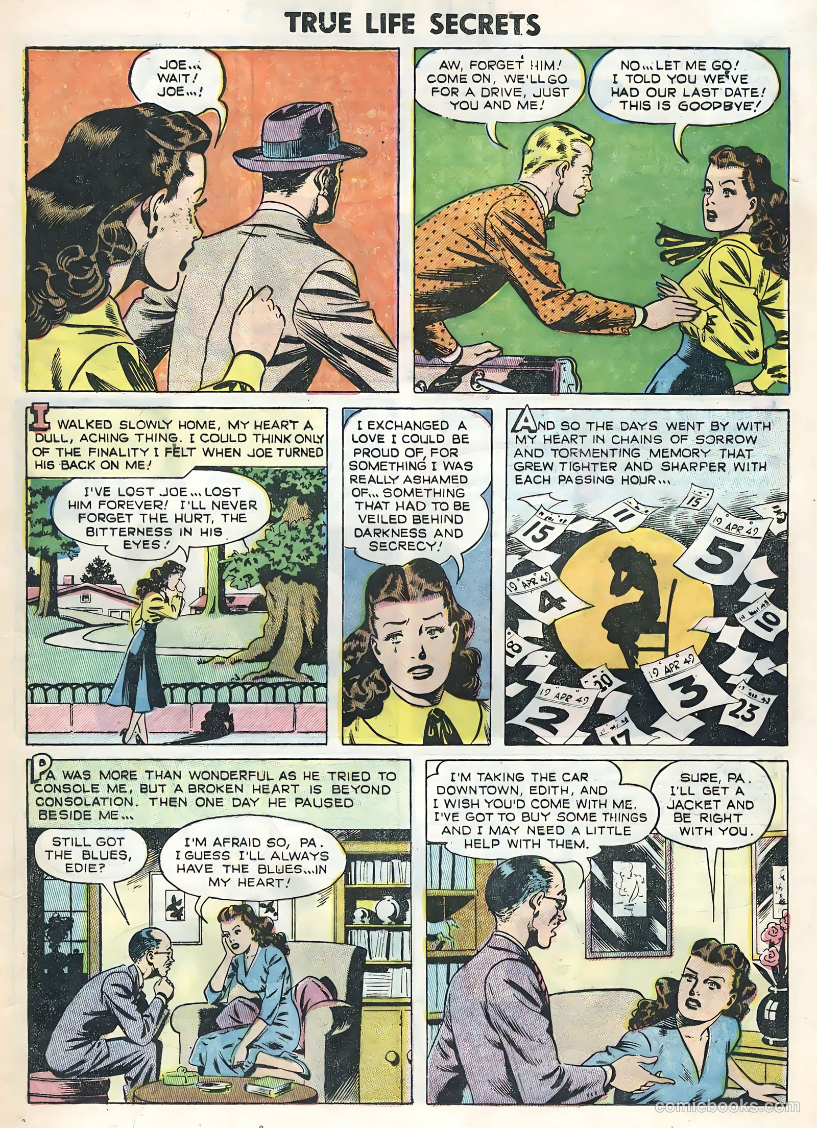 True Life Secrets #24 (1955) — page 17 of 36