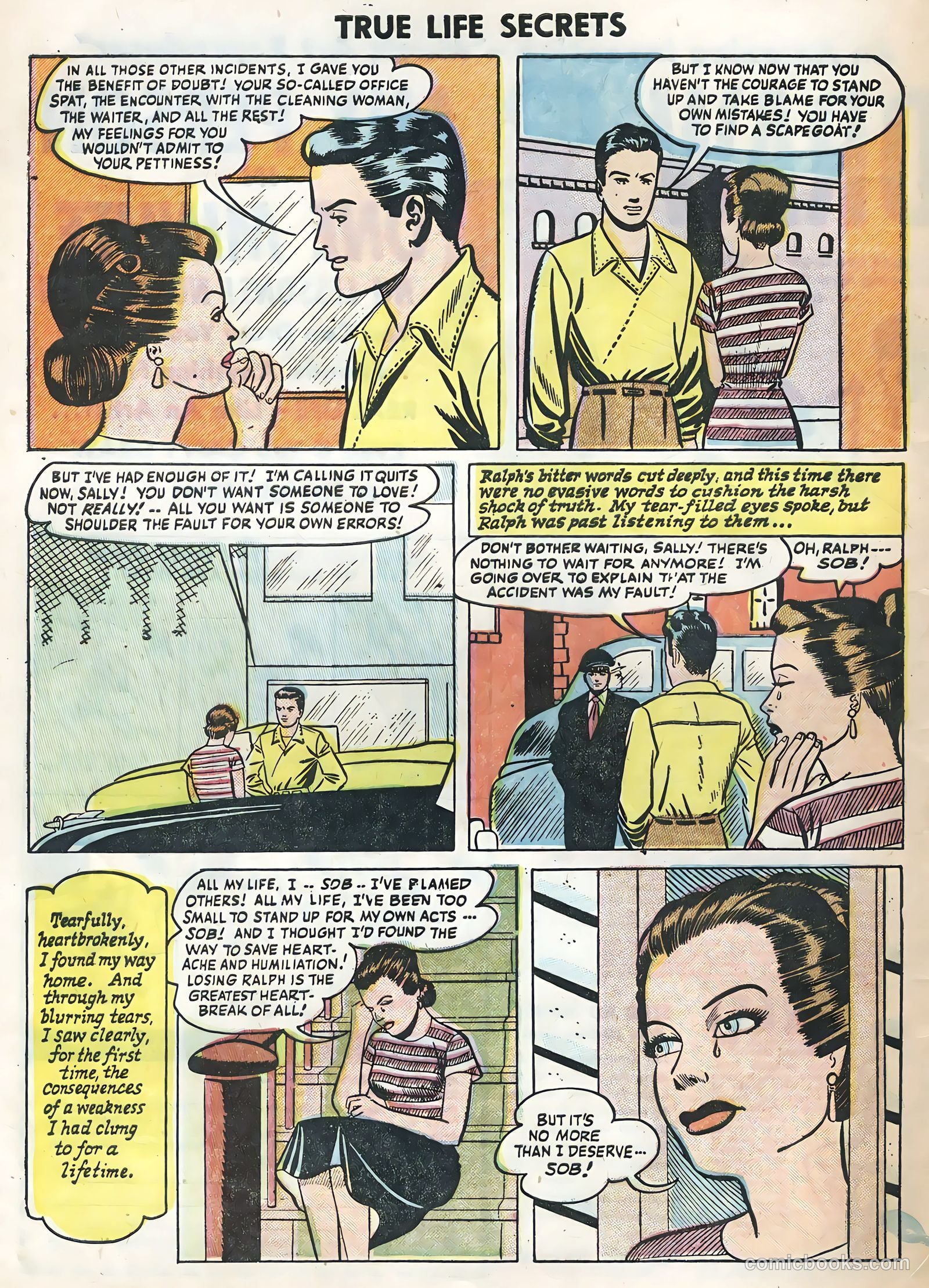True Life Secrets #24 (1955) — page 32 of 36