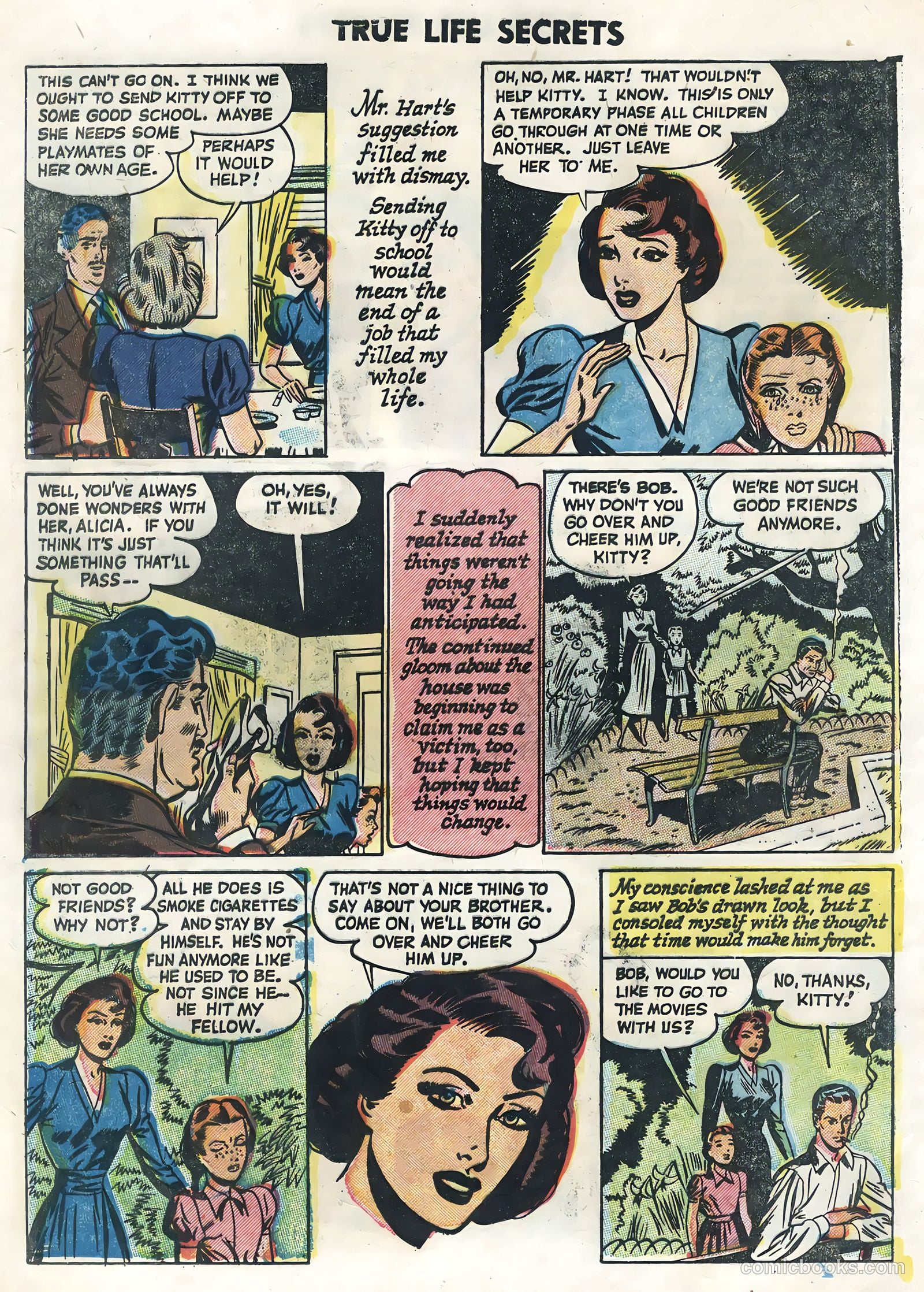 True Life Secrets #25 (1955) — page 12 of 36