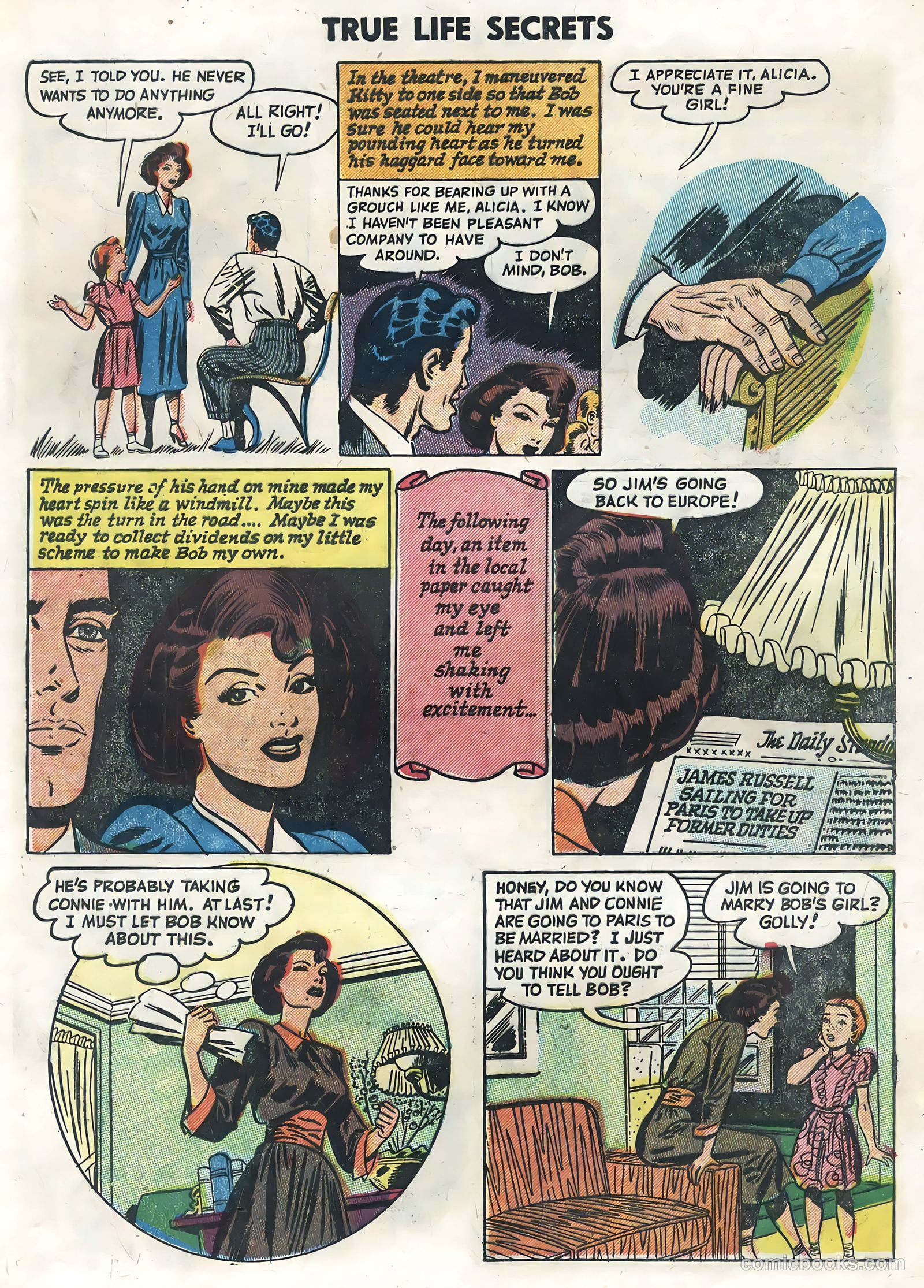 True Life Secrets #25 (1955) — page 13 of 36