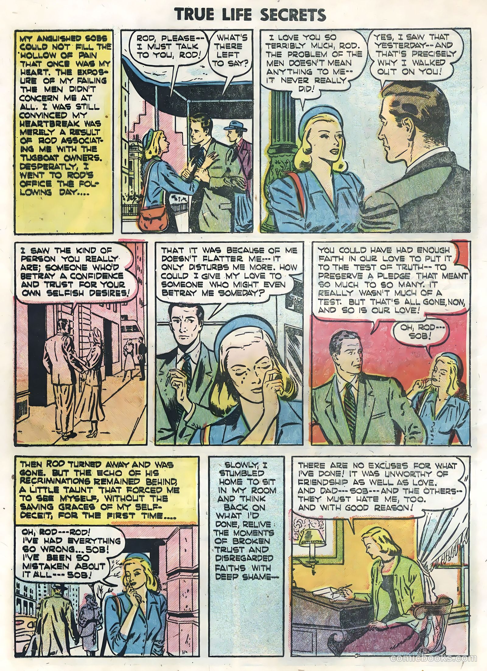 True Life Secrets #25 (1955) — page 28 of 36