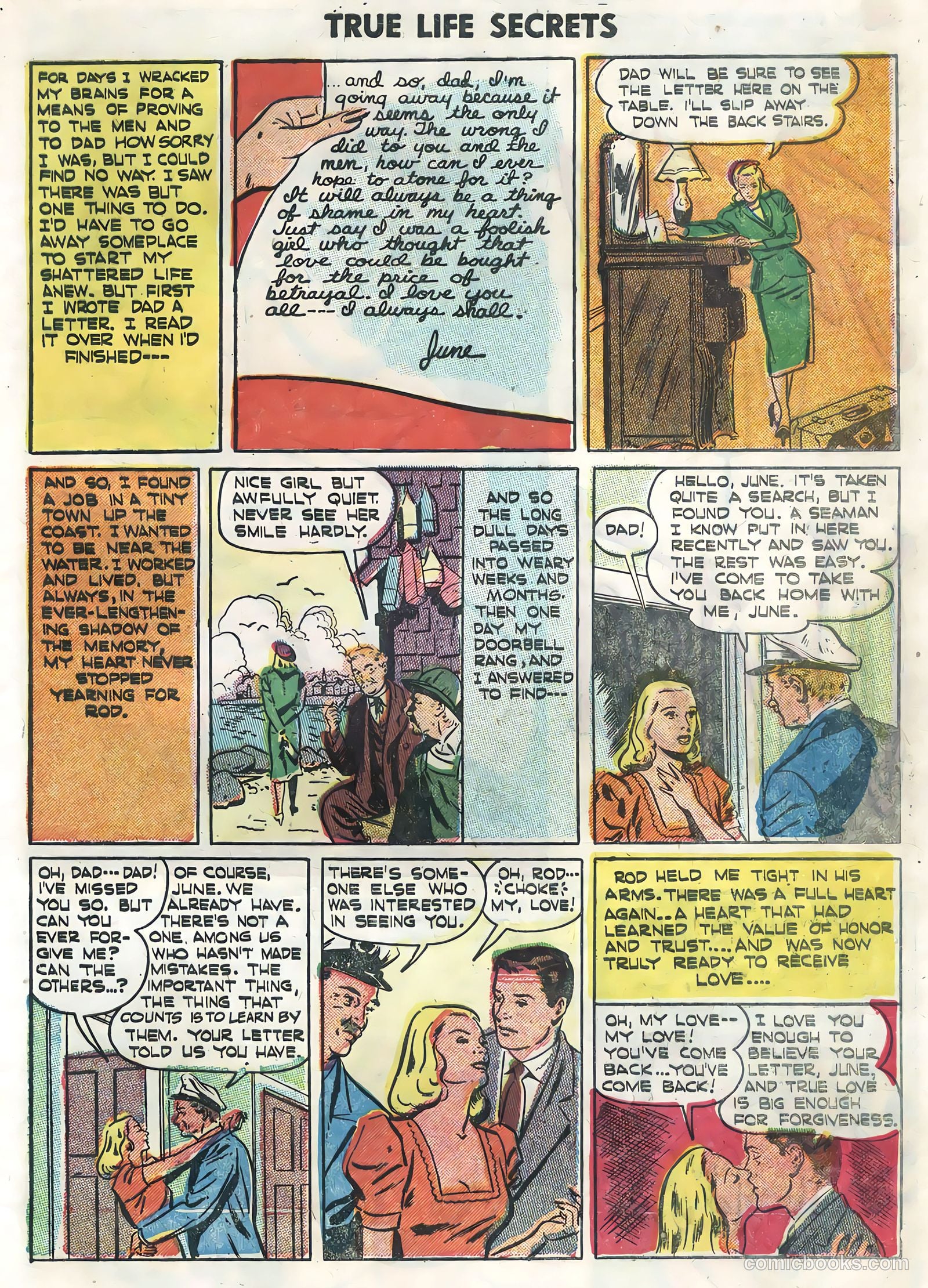 True Life Secrets #25 (1955) — page 29 of 36