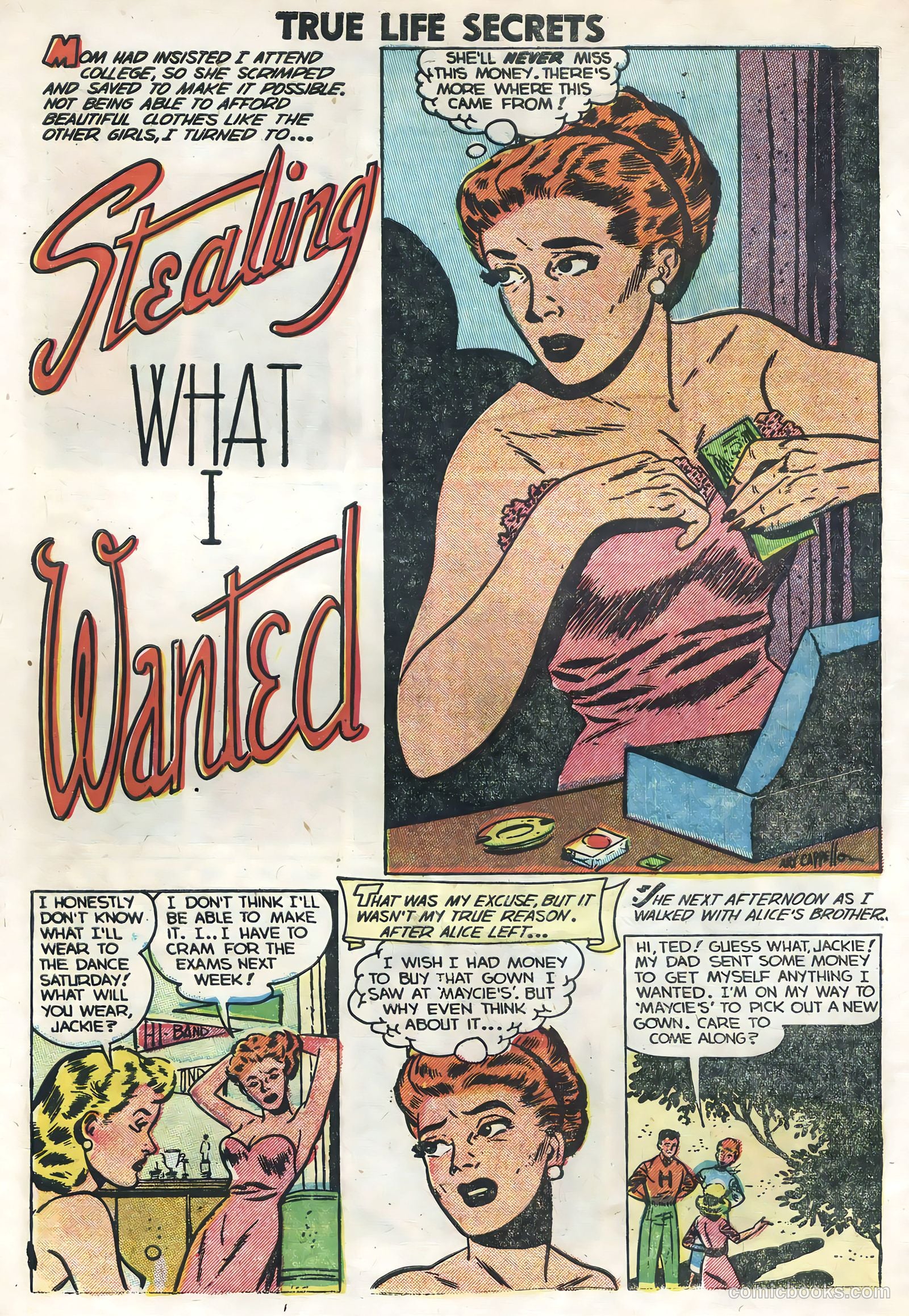 True Life Secrets #25 (1955) — page 30 of 36