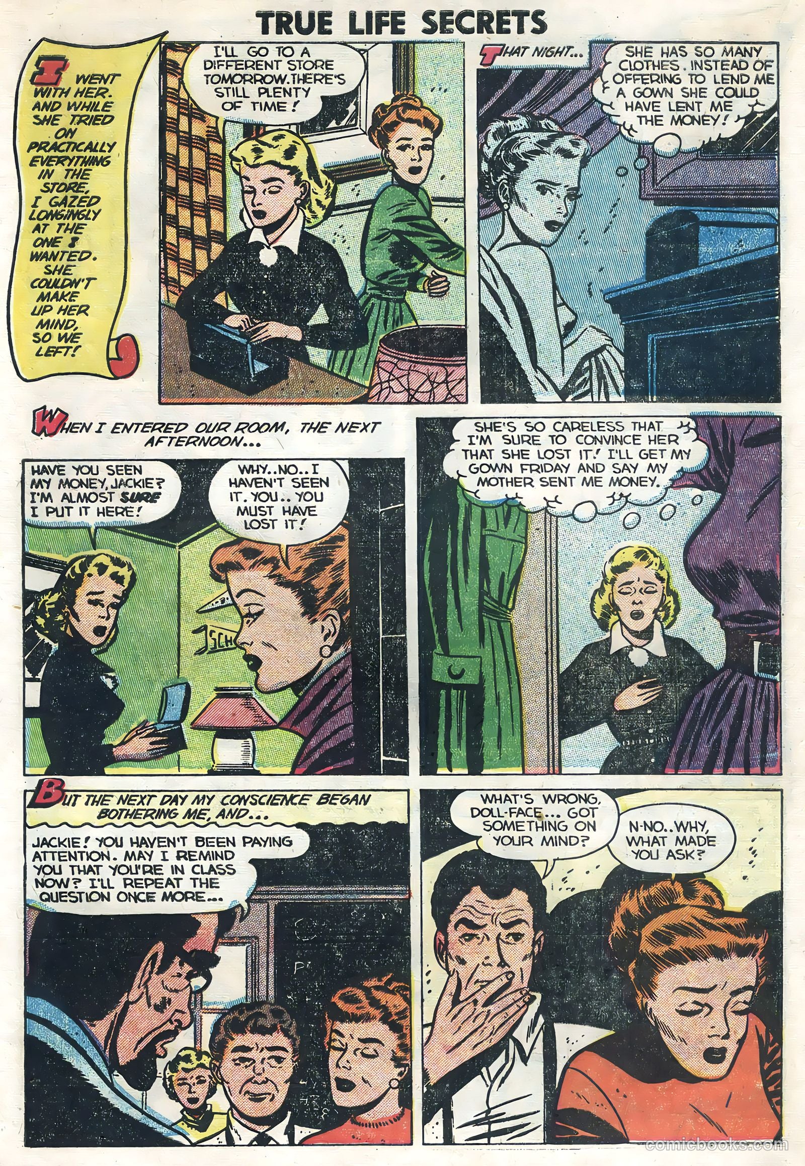 True Life Secrets #25 (1955) — page 31 of 36