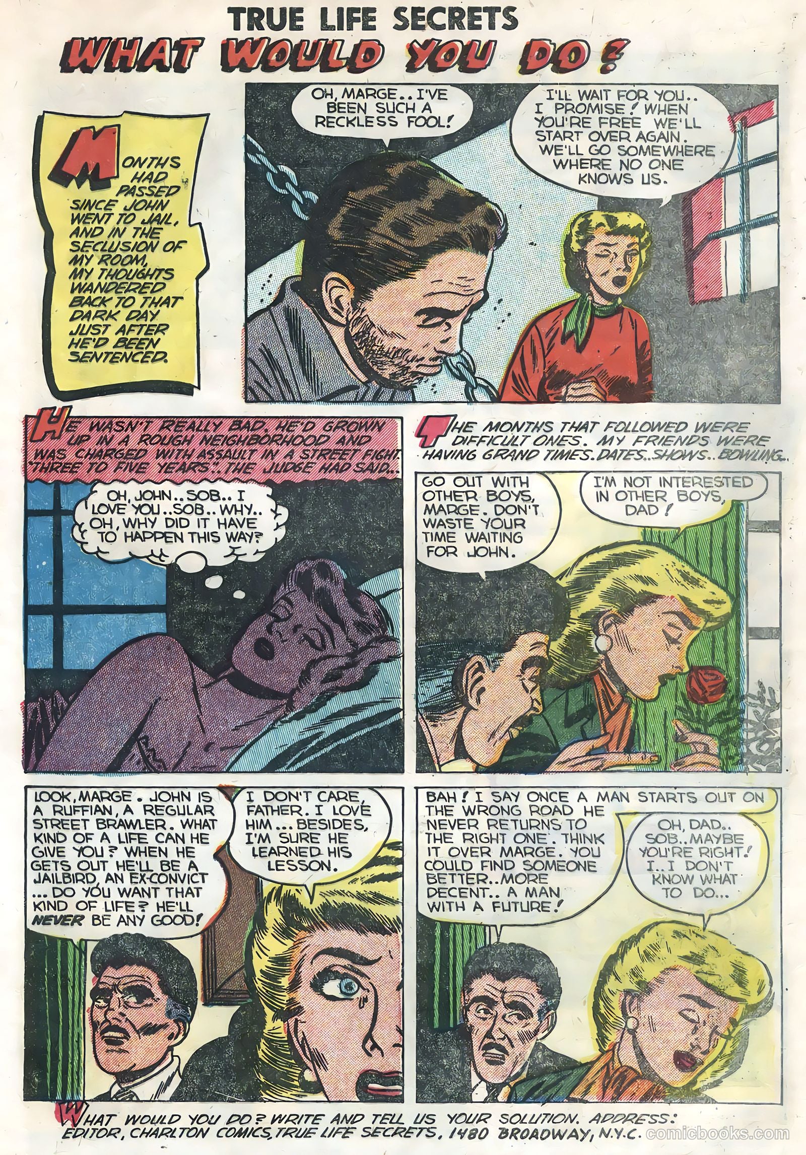 True Life Secrets #25 (1955) — page 33 of 36