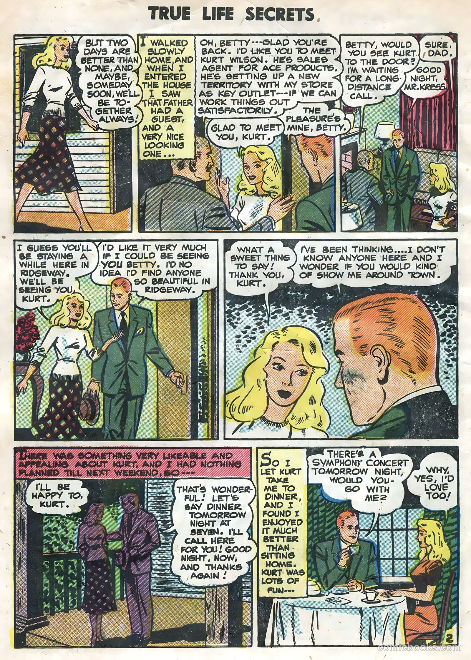 True Life Secrets #26 (1955) — page 4 of 36
