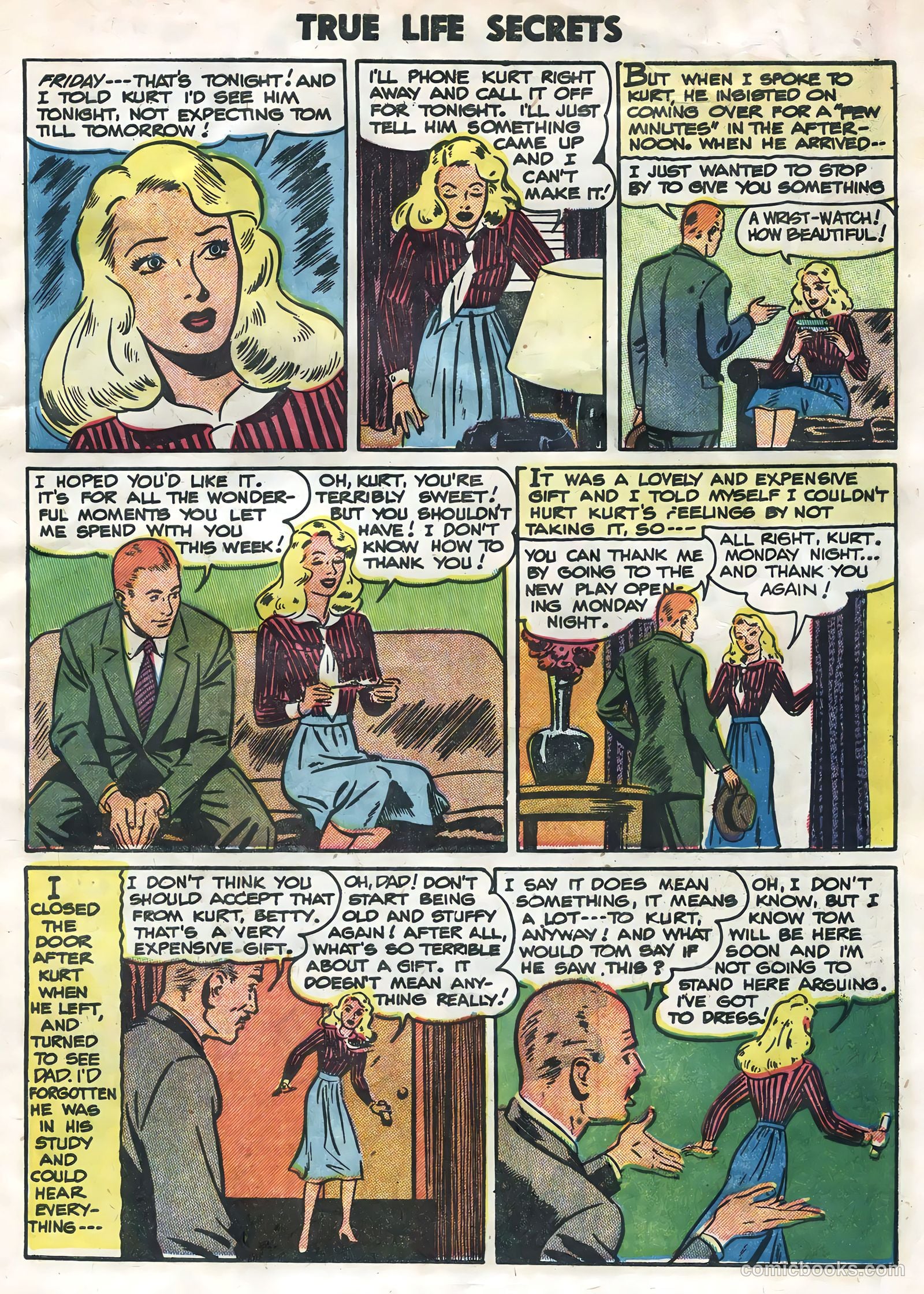 True Life Secrets #26 (1955) — page 7 of 36
