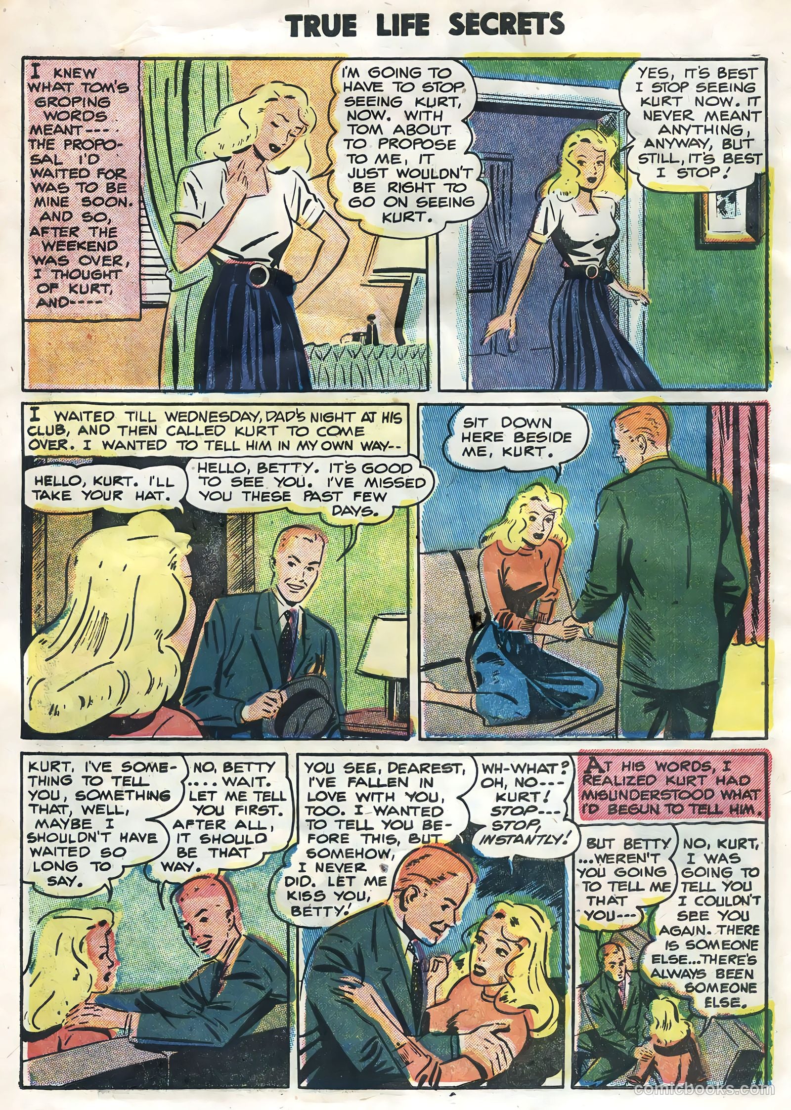 True Life Secrets #26 (1955) — page 10 of 36