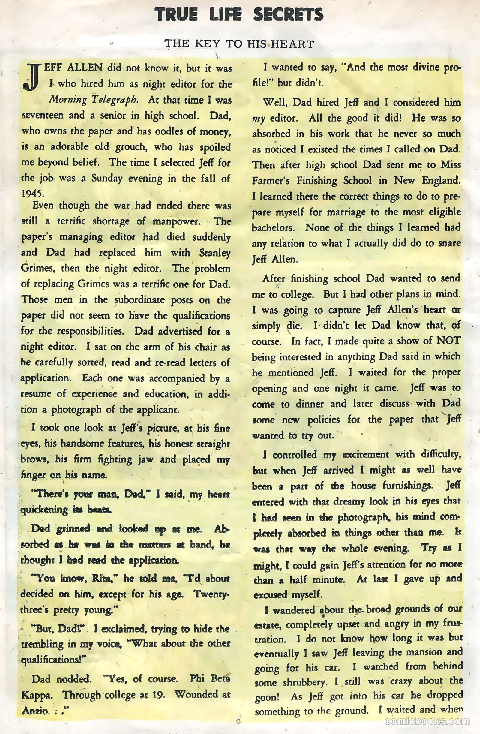 True Life Secrets #26 (1955) — page 14 of 36