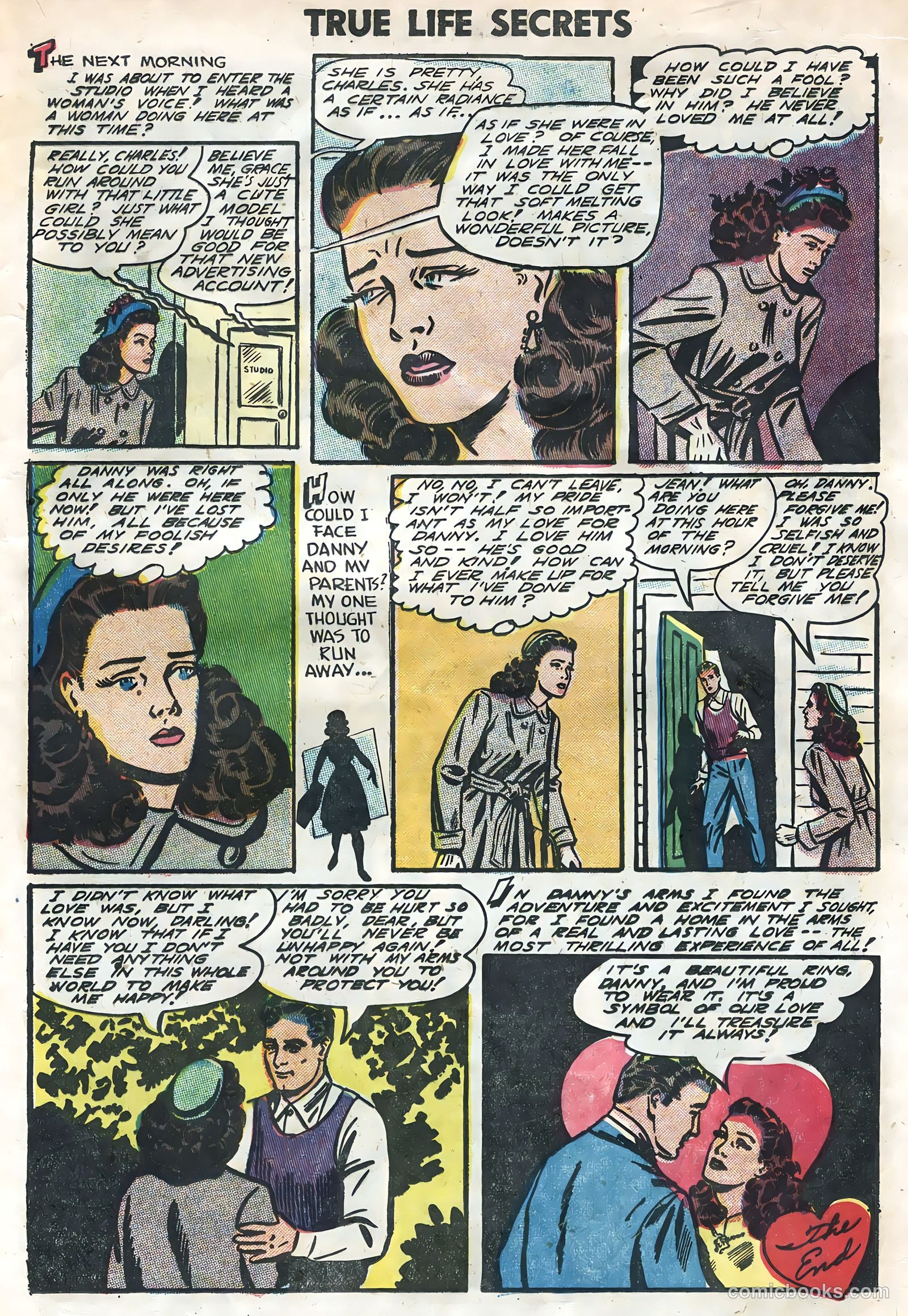 True Life Secrets #26 (1955) — page 21 of 36