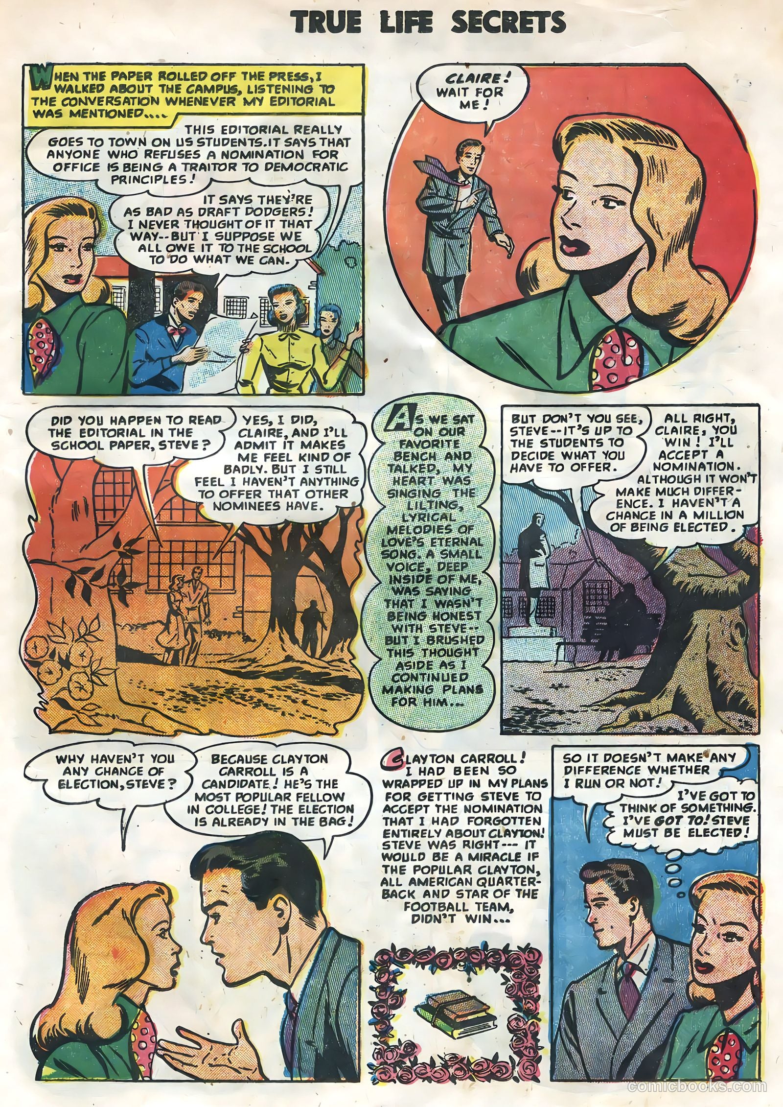 True Life Secrets #26 (1955) — page 25 of 36
