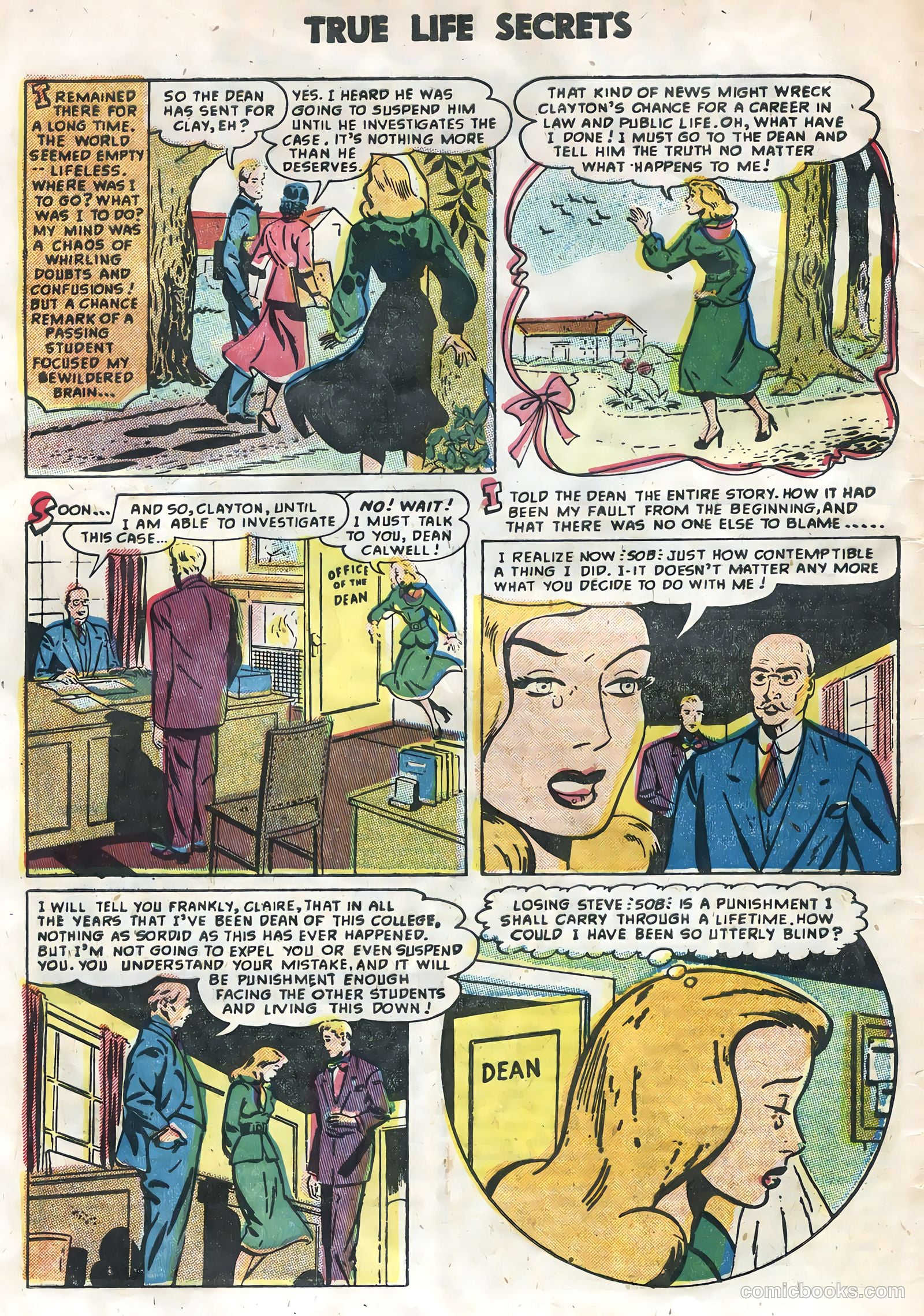True Life Secrets #26 (1955) — page 32 of 36