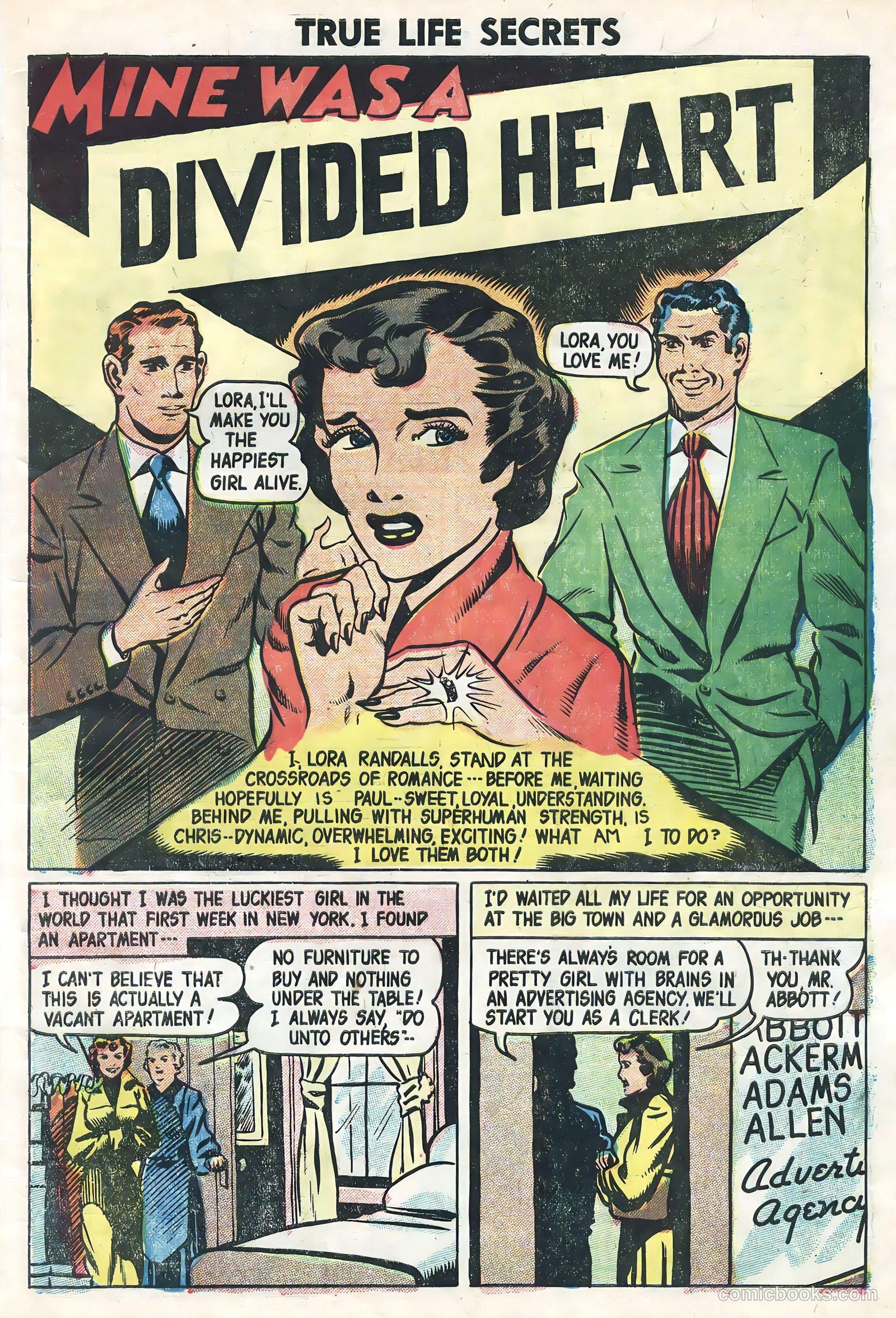 True Life Secrets #28 (1955) — page 3 of 36