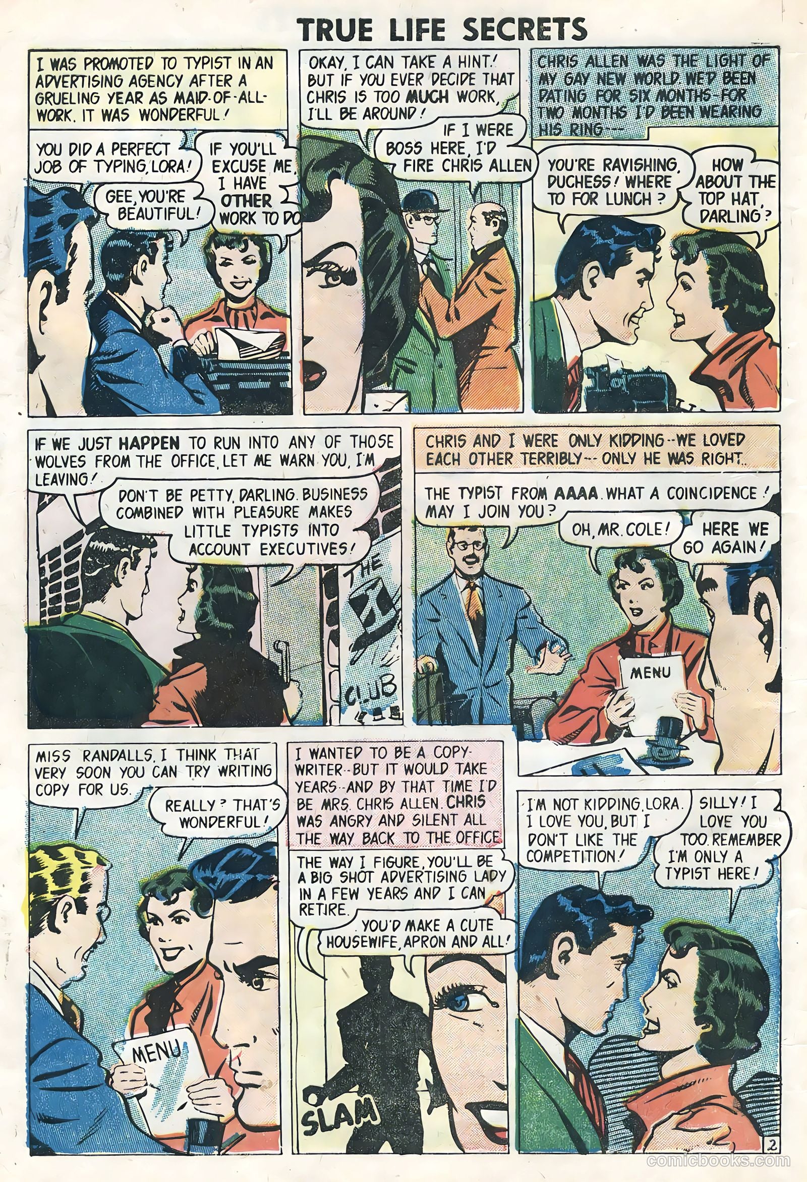 True Life Secrets #28 (1955) — page 4 of 36