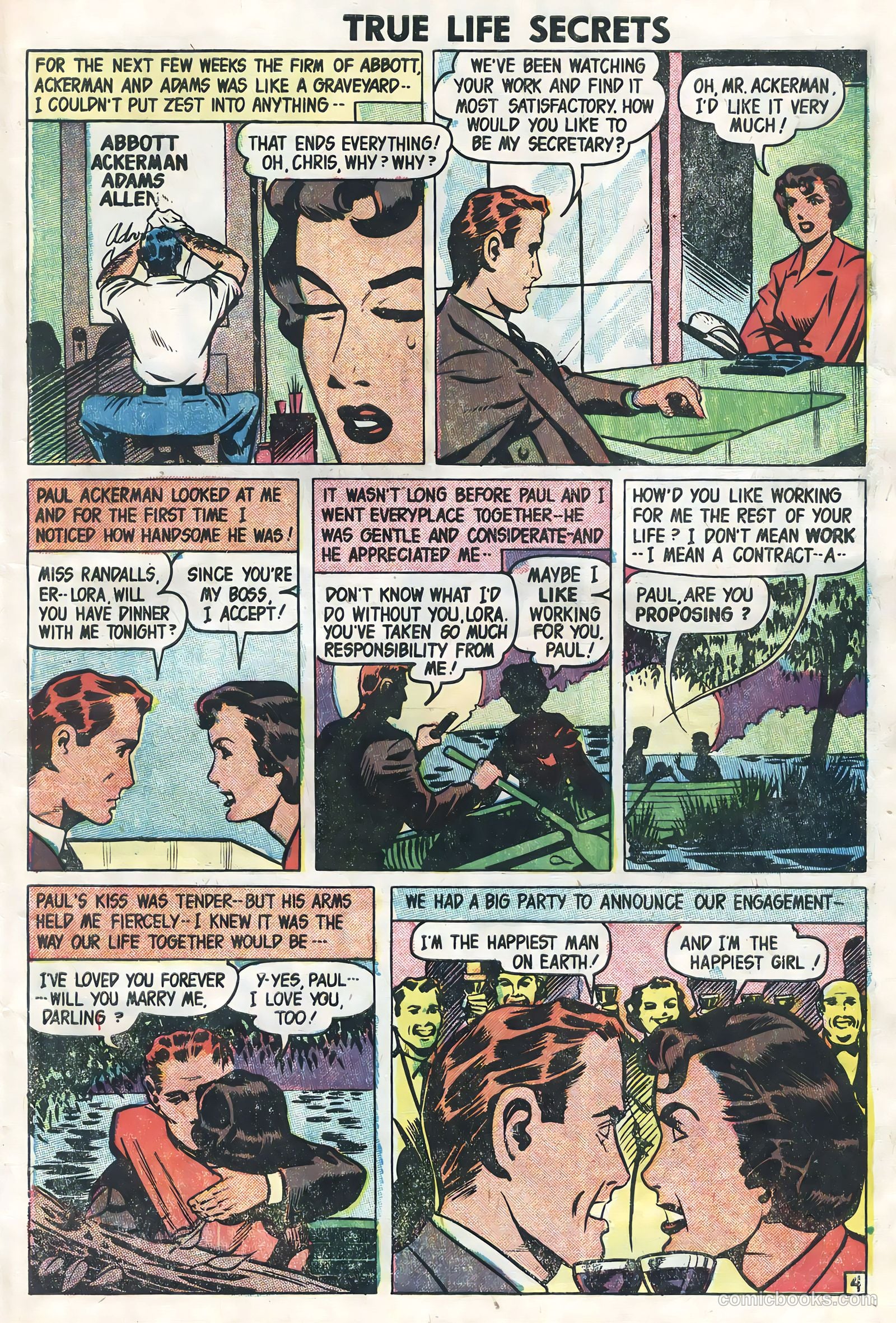 True Life Secrets #28 (1955) — page 7 of 36