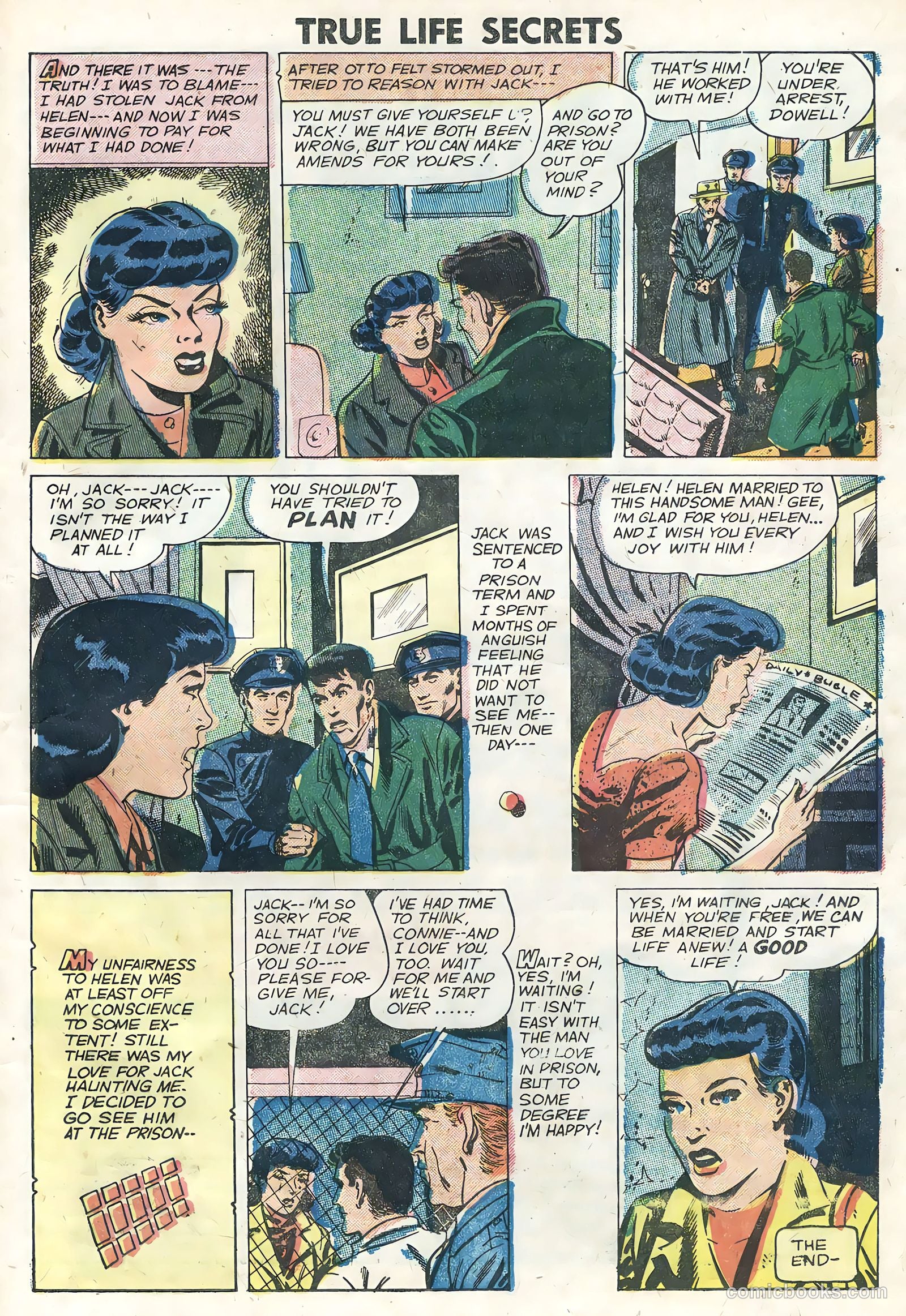 True Life Secrets #28 (1955) — page 21 of 36