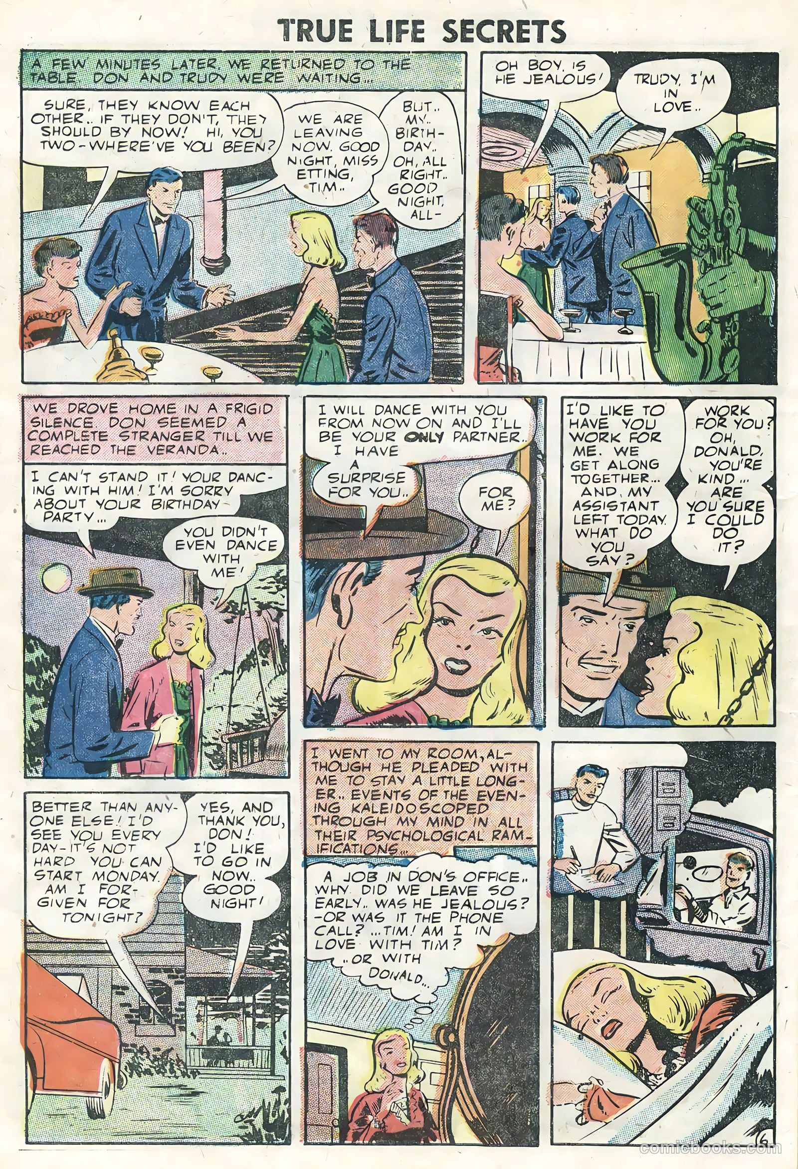 True Life Secrets #28 (1955) — page 28 of 36