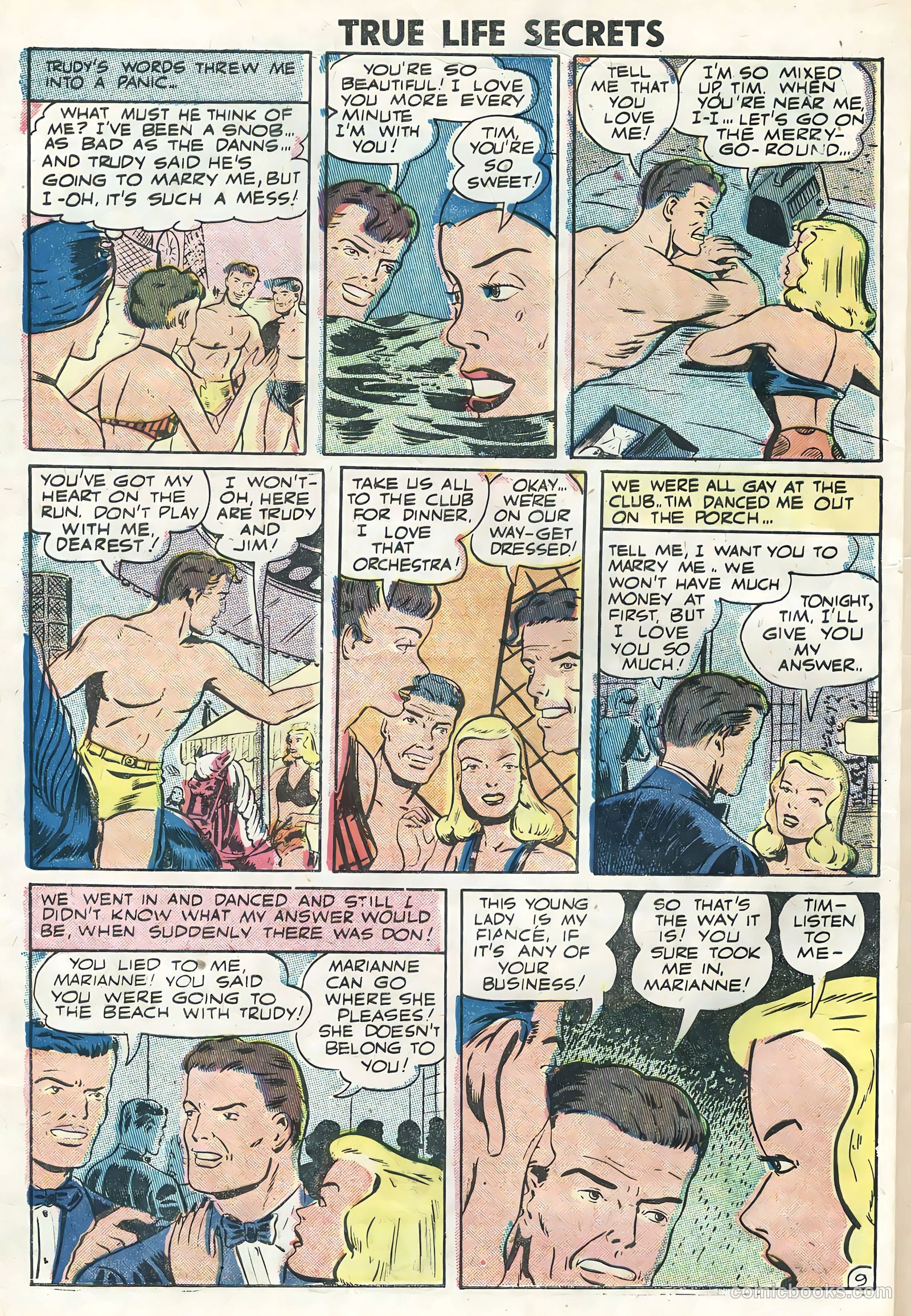 True Life Secrets #28 (1955) — page 32 of 36