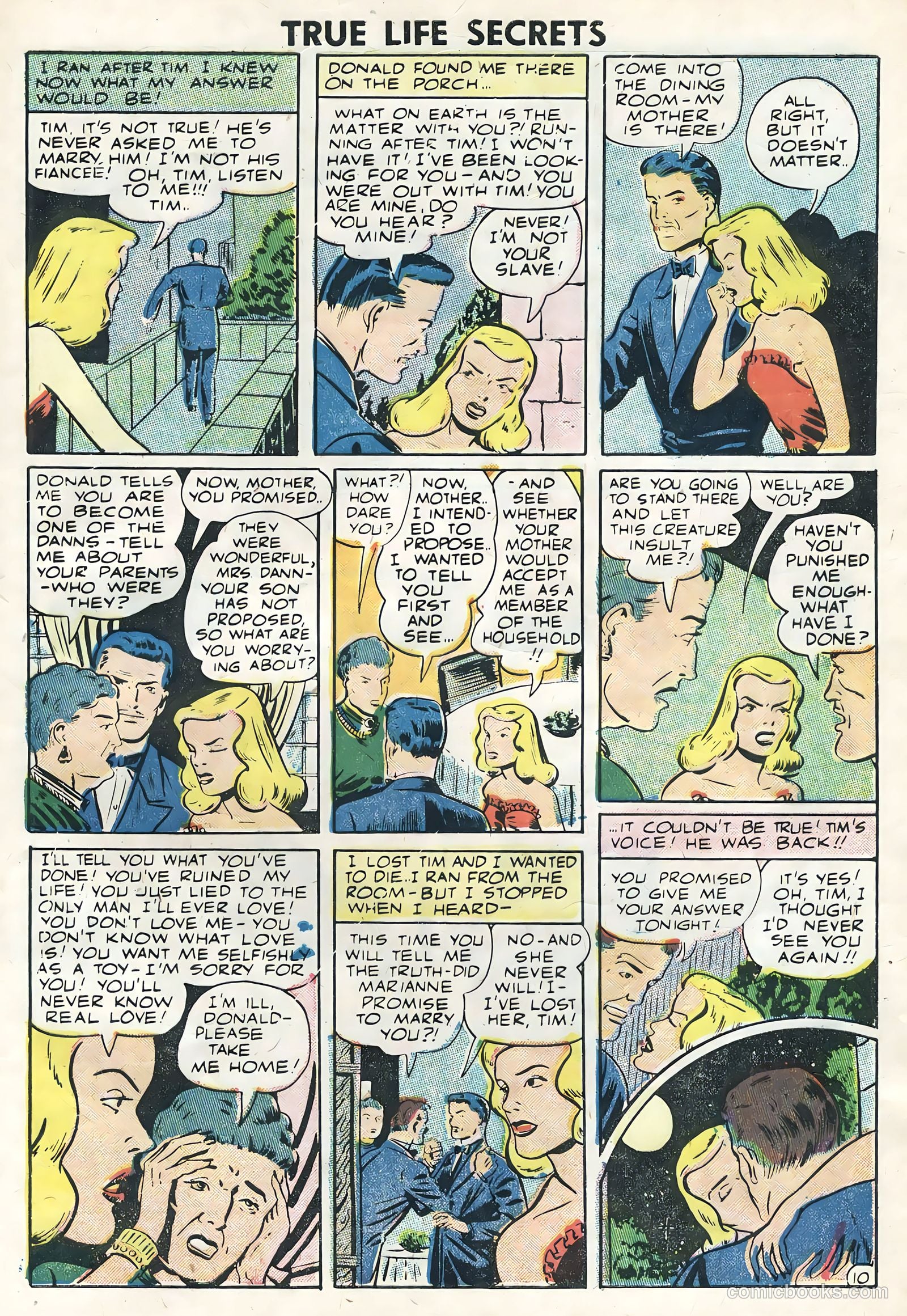 True Life Secrets #28 (1955) — page 33 of 36
