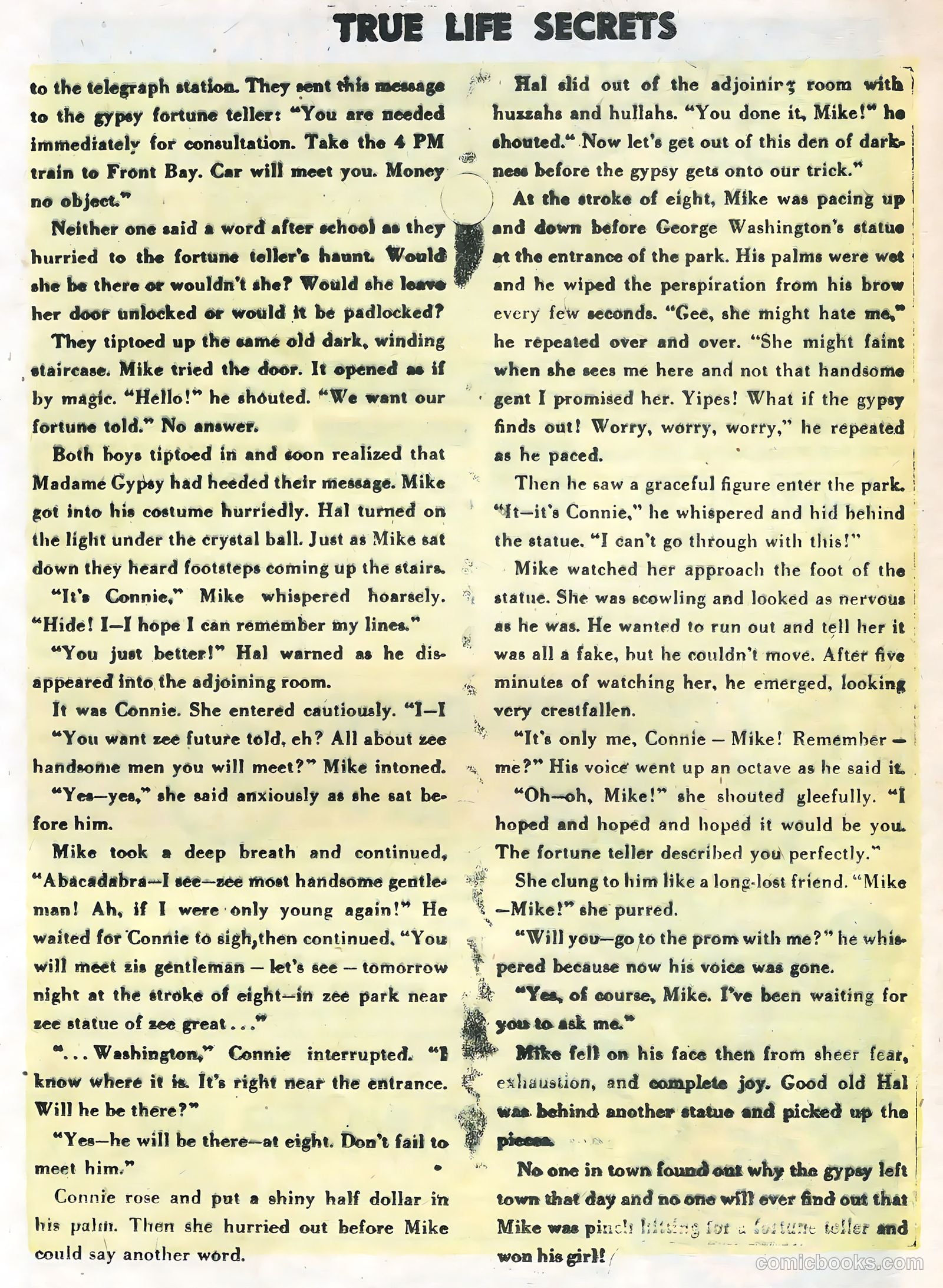 True Life Secrets #29 (1956) — page 21 of 36