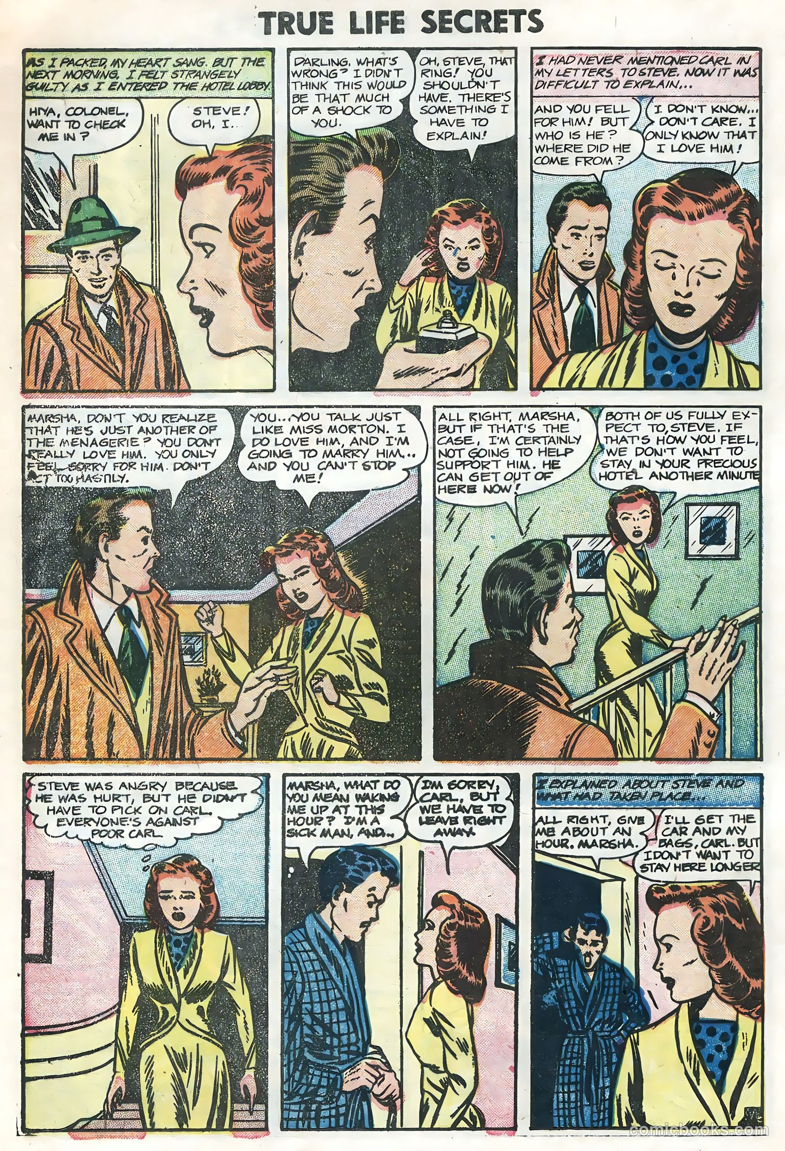 True Life Secrets #29 (1956) — page 28 of 36