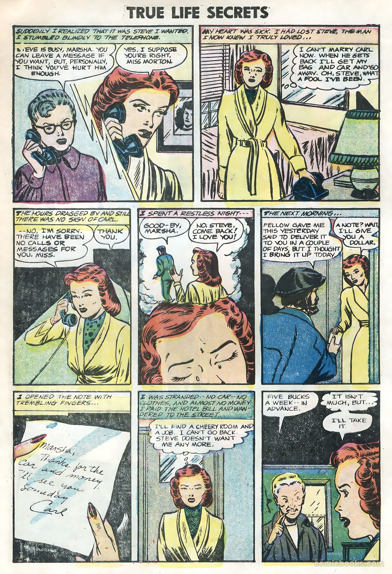 True Life Secrets #29 (1956) — page 32 of 36