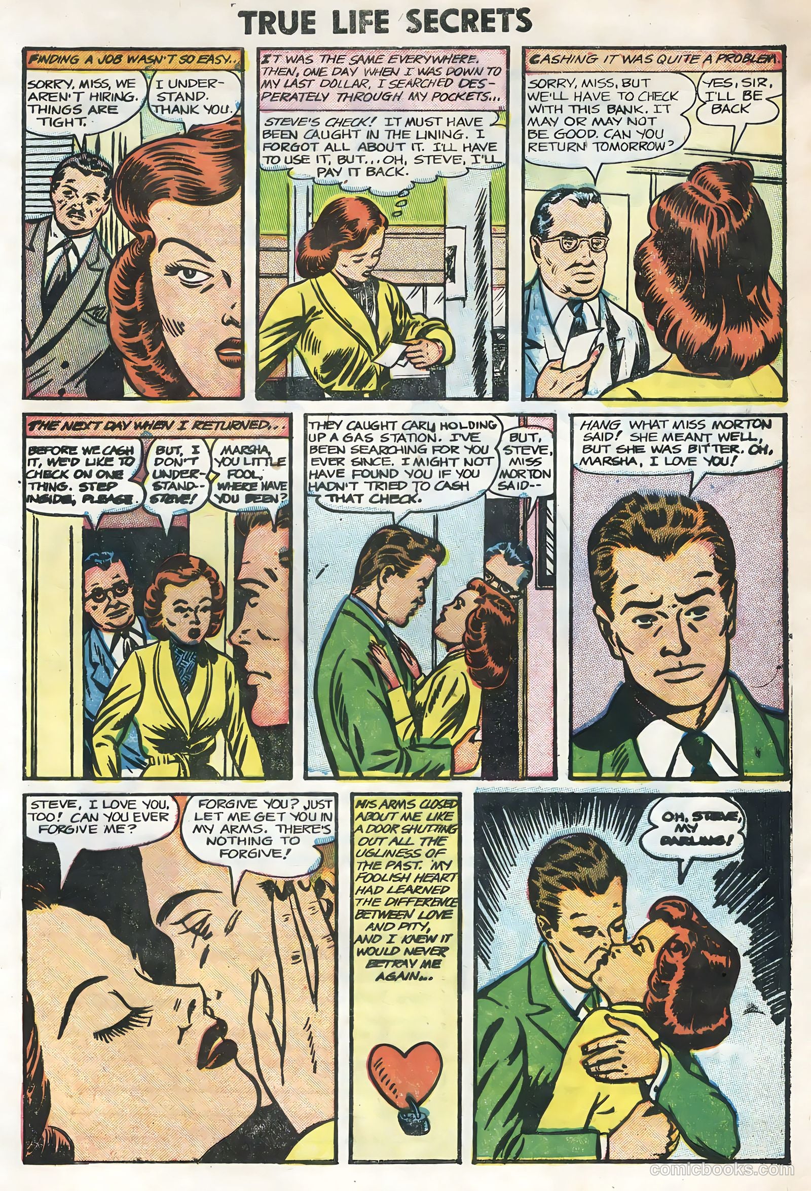 True Life Secrets #29 (1956) — page 33 of 36