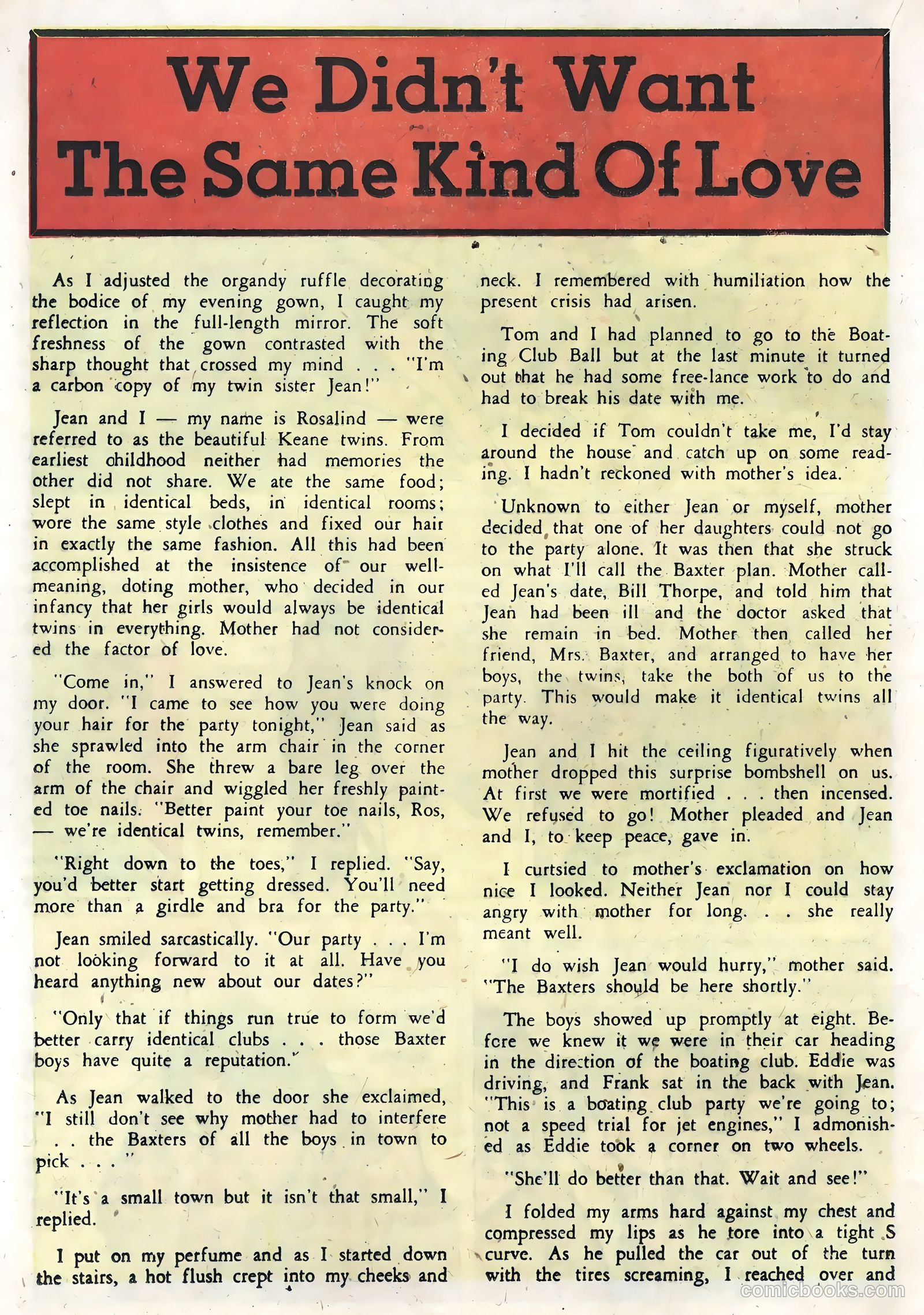 True Life Secrets #4 (1951) — page 16 of 36