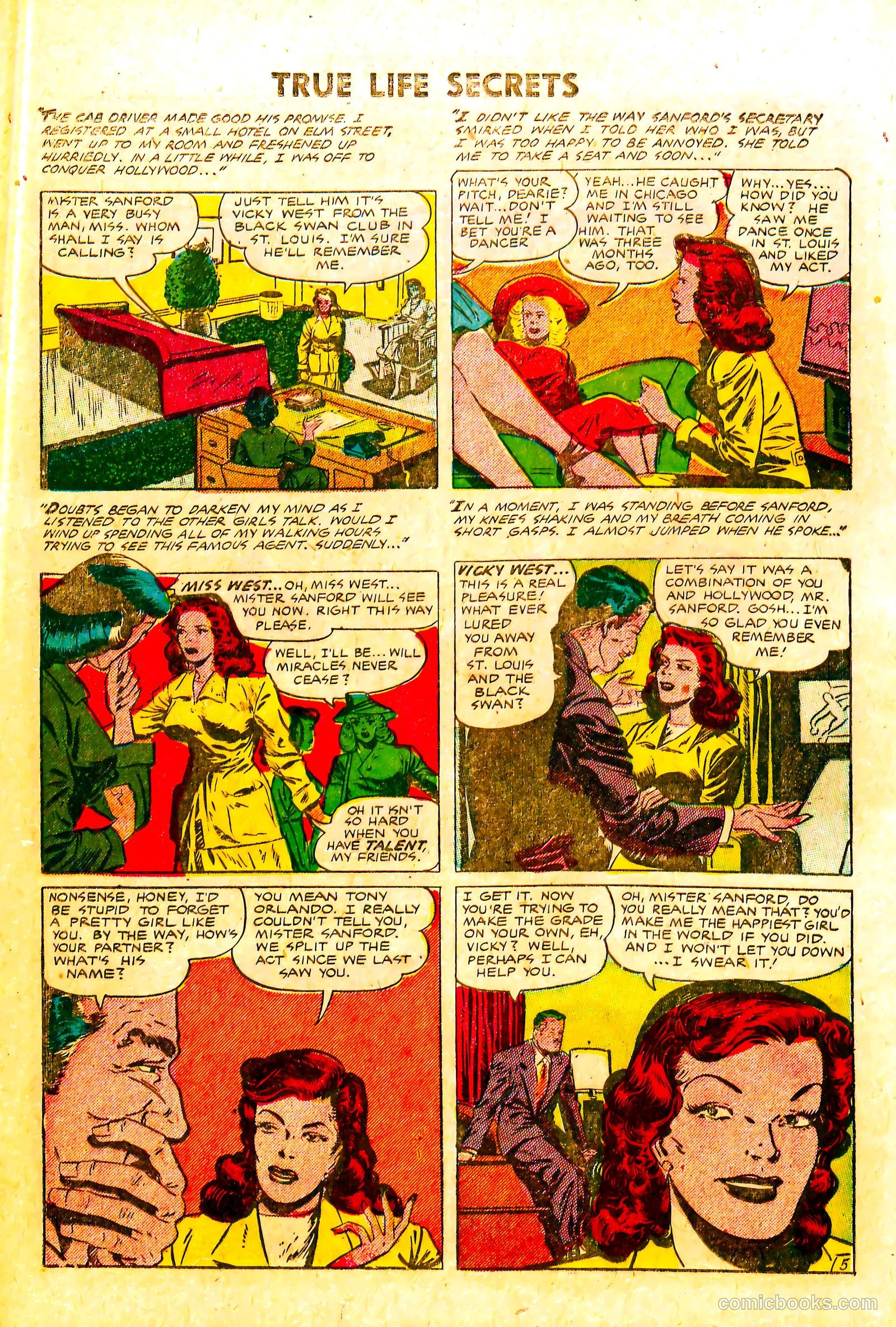True Life Secrets #5 (1952) — page 14 of 36