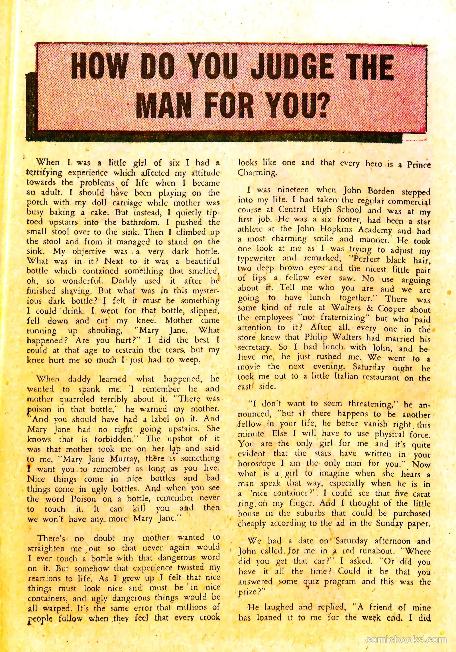 True Life Secrets #5 (1952) — page 18 of 36