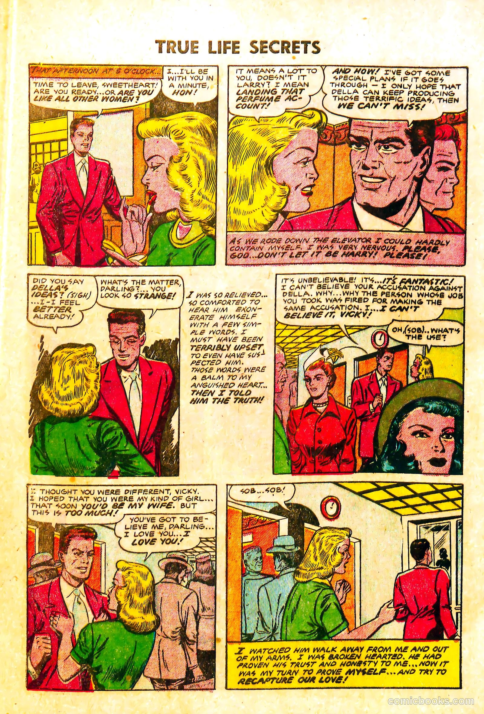 True Life Secrets #5 (1952) — page 32 of 36