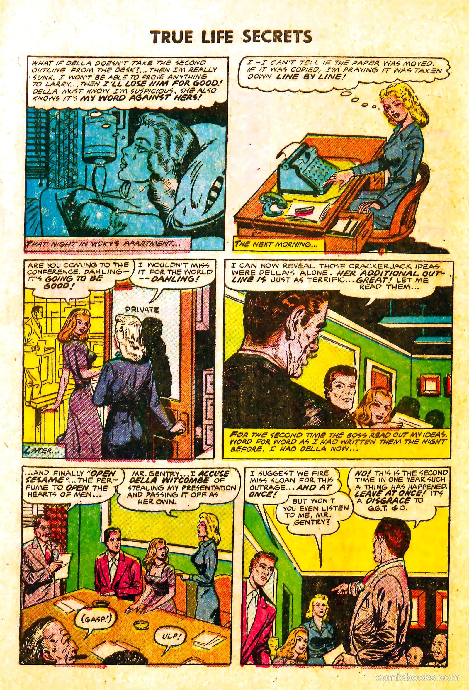True Life Secrets #5 (1952) — page 33 of 36