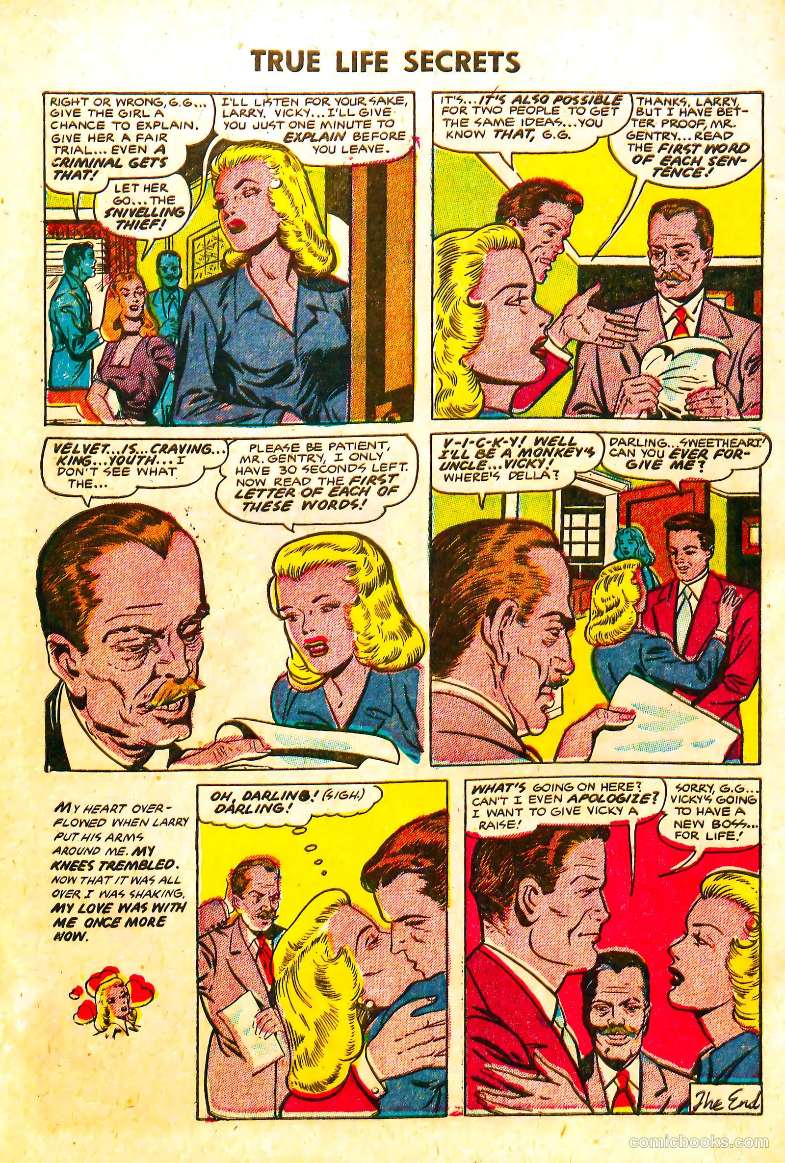 True Life Secrets #5 (1952) — page 34 of 36