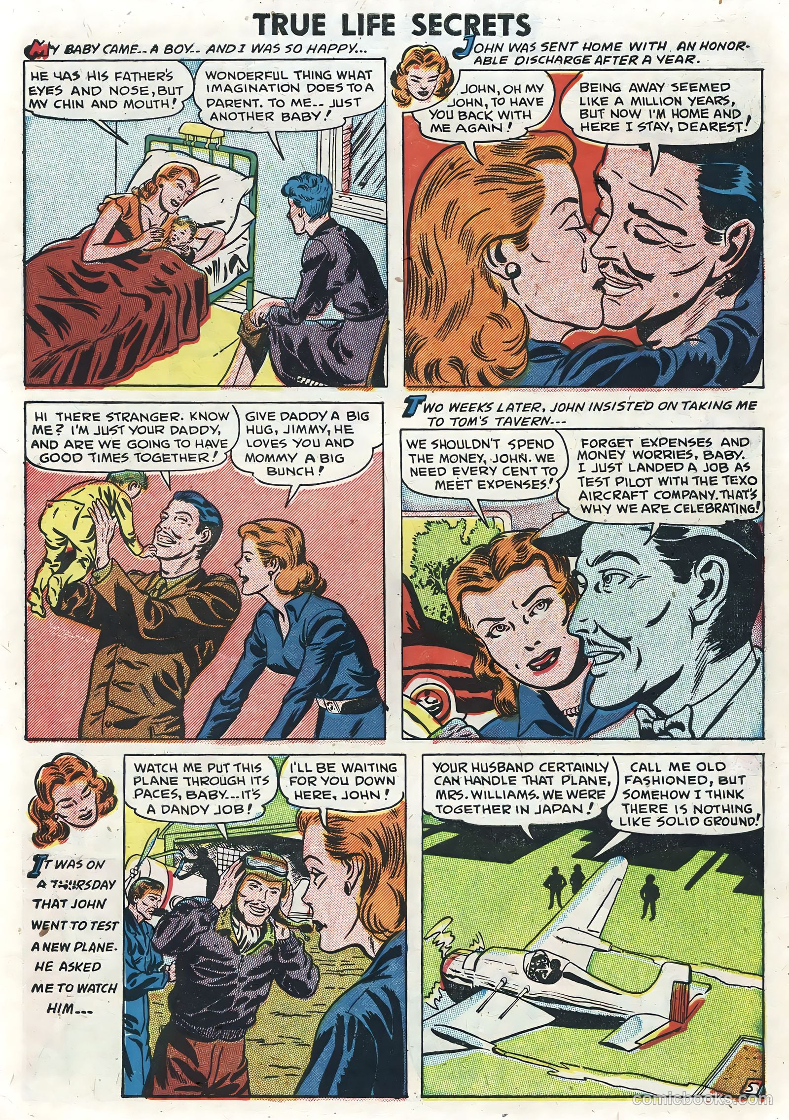 True Life Secrets #6 (1952) — page 7 of 36