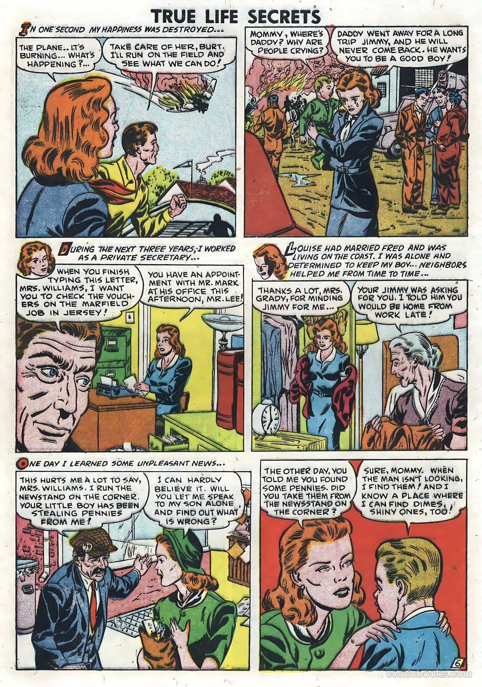 True Life Secrets #6 (1952) — page 8 of 36