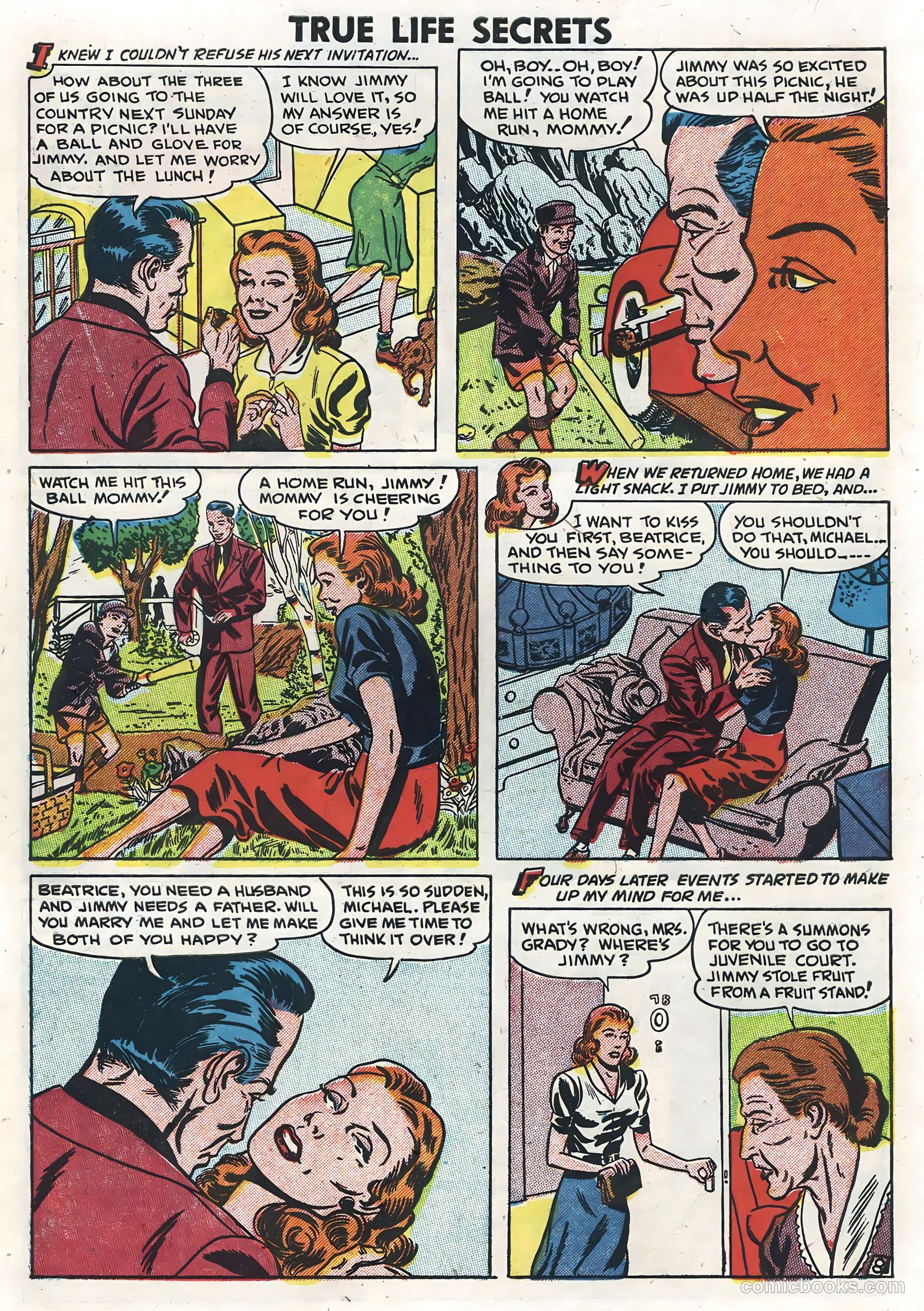 True Life Secrets #6 (1952) — page 10 of 36