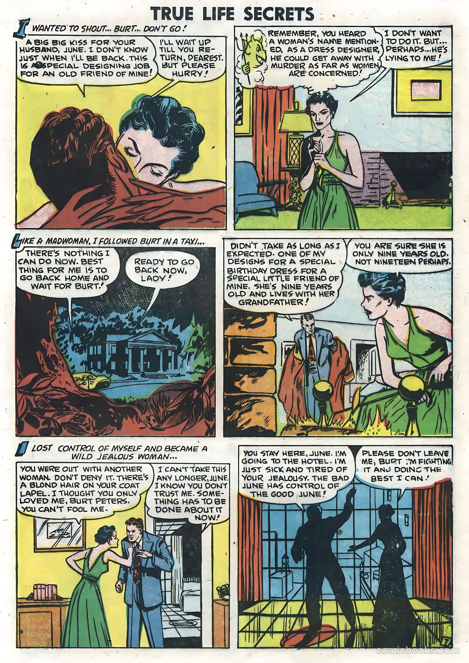 True Life Secrets #6 (1952) — page 21 of 36