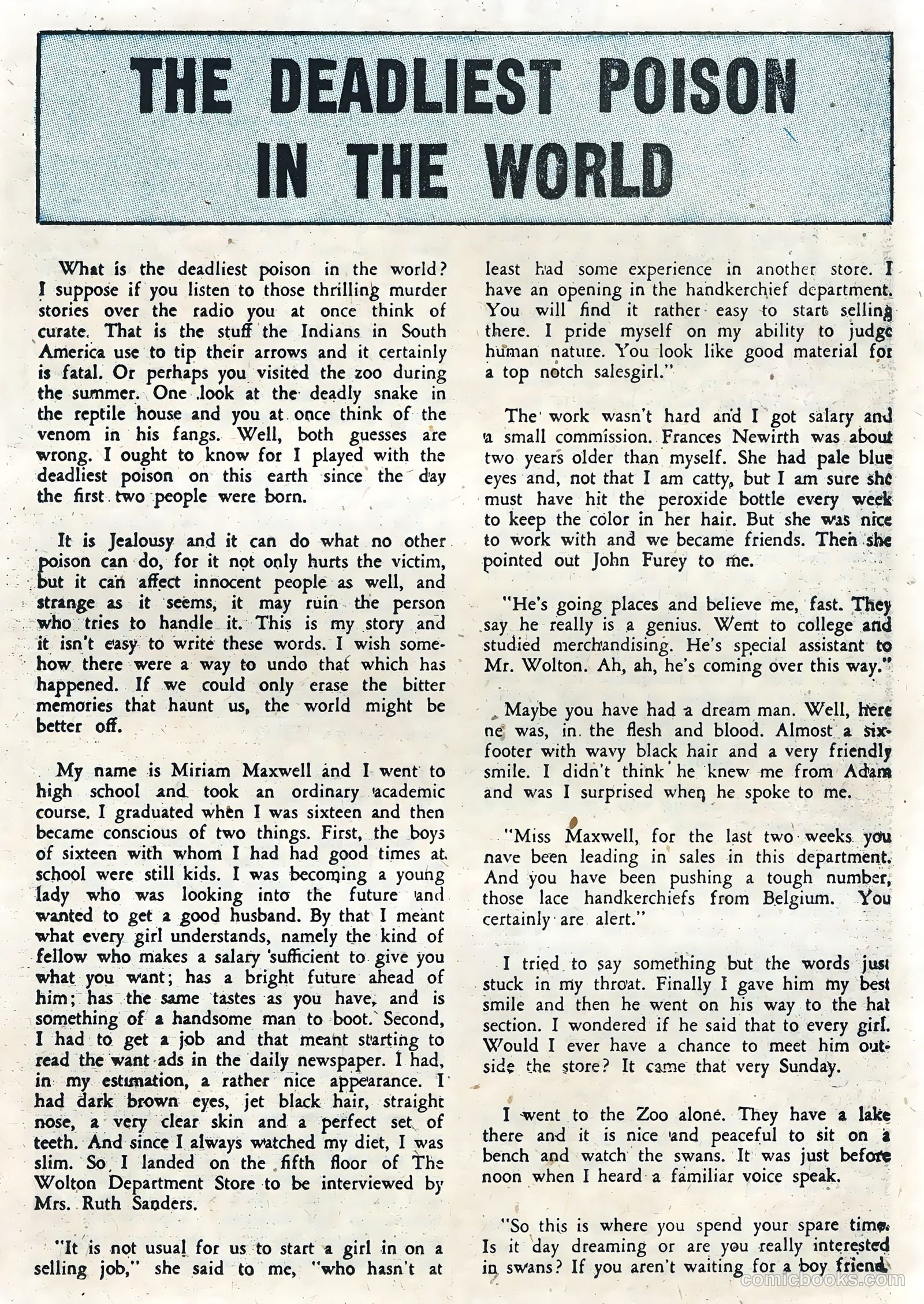True Life Secrets #6 (1952) — page 23 of 36