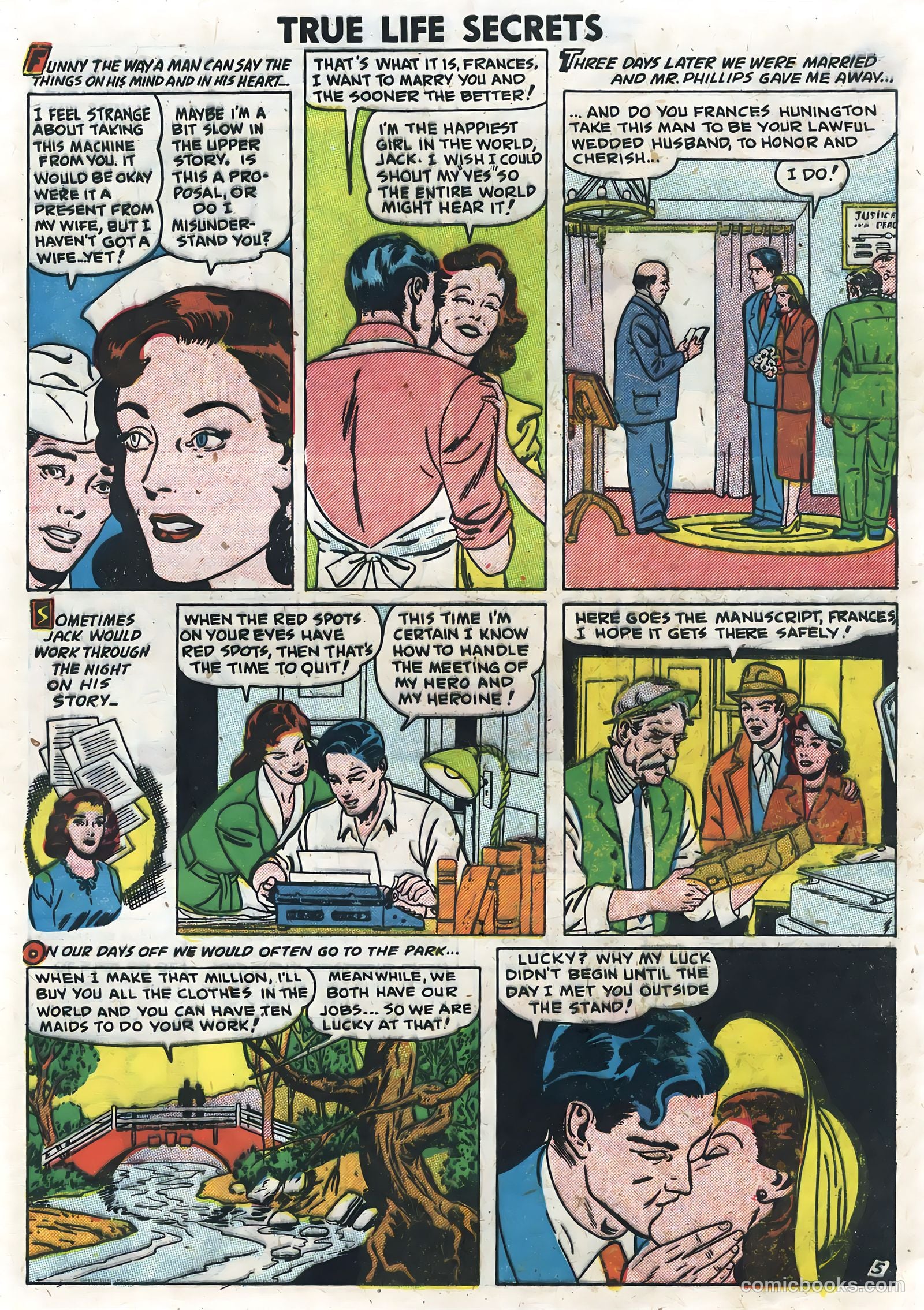 True Life Secrets #6 (1952) — page 29 of 36