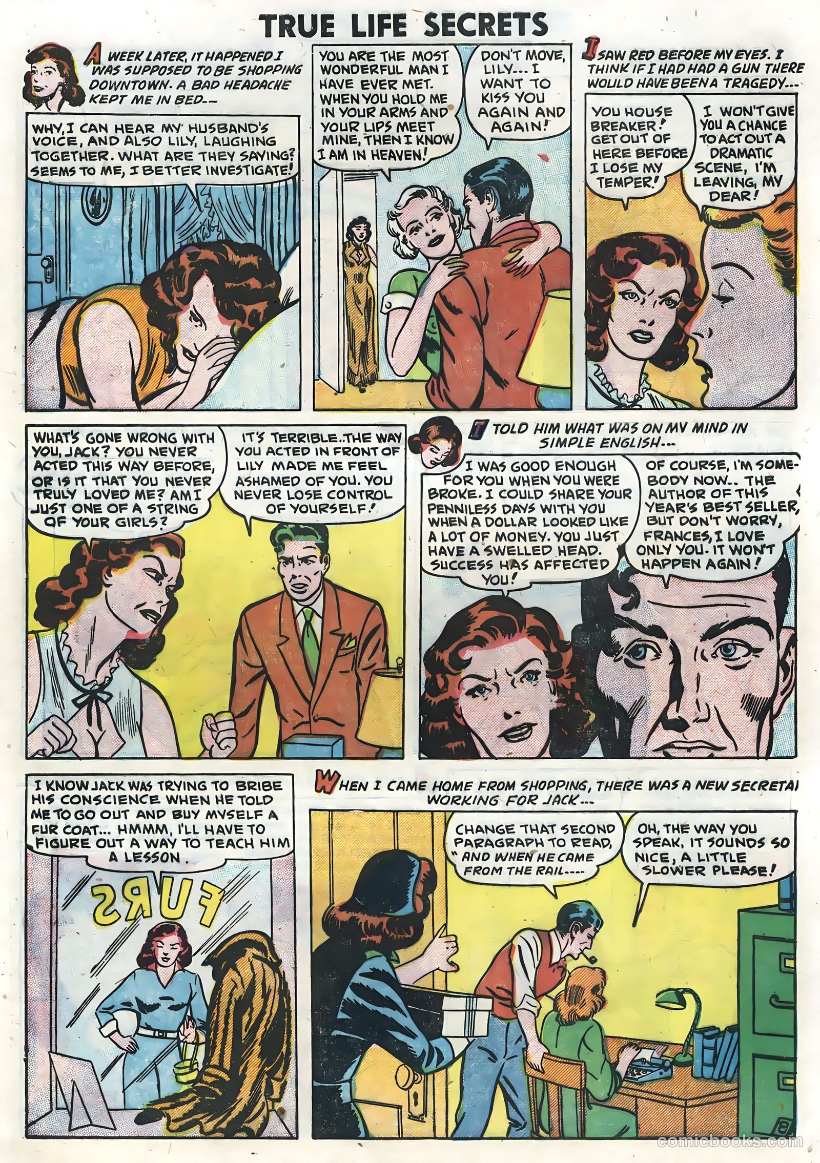 True Life Secrets #6 (1952) — page 32 of 36