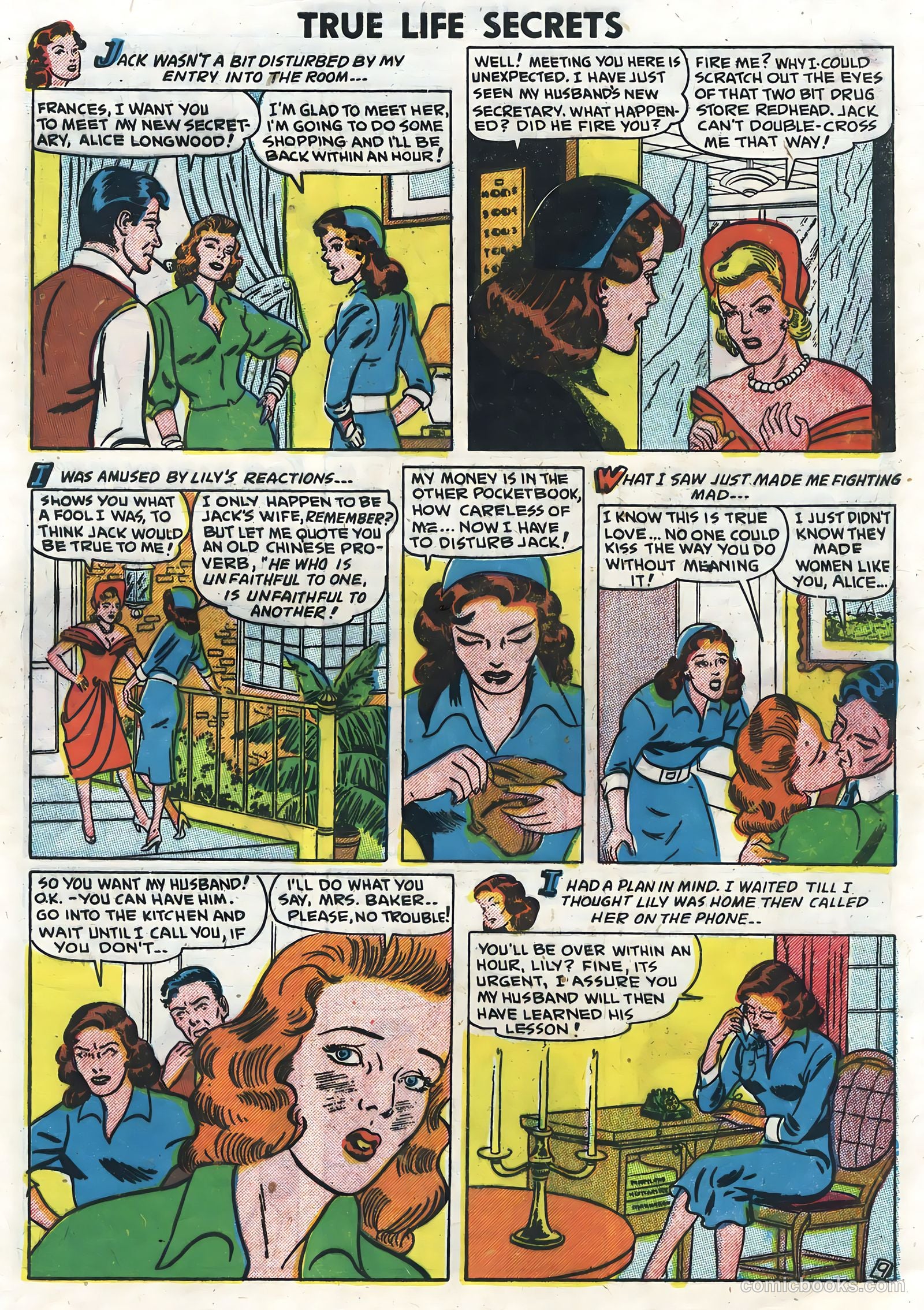 True Life Secrets #6 (1952) — page 33 of 36