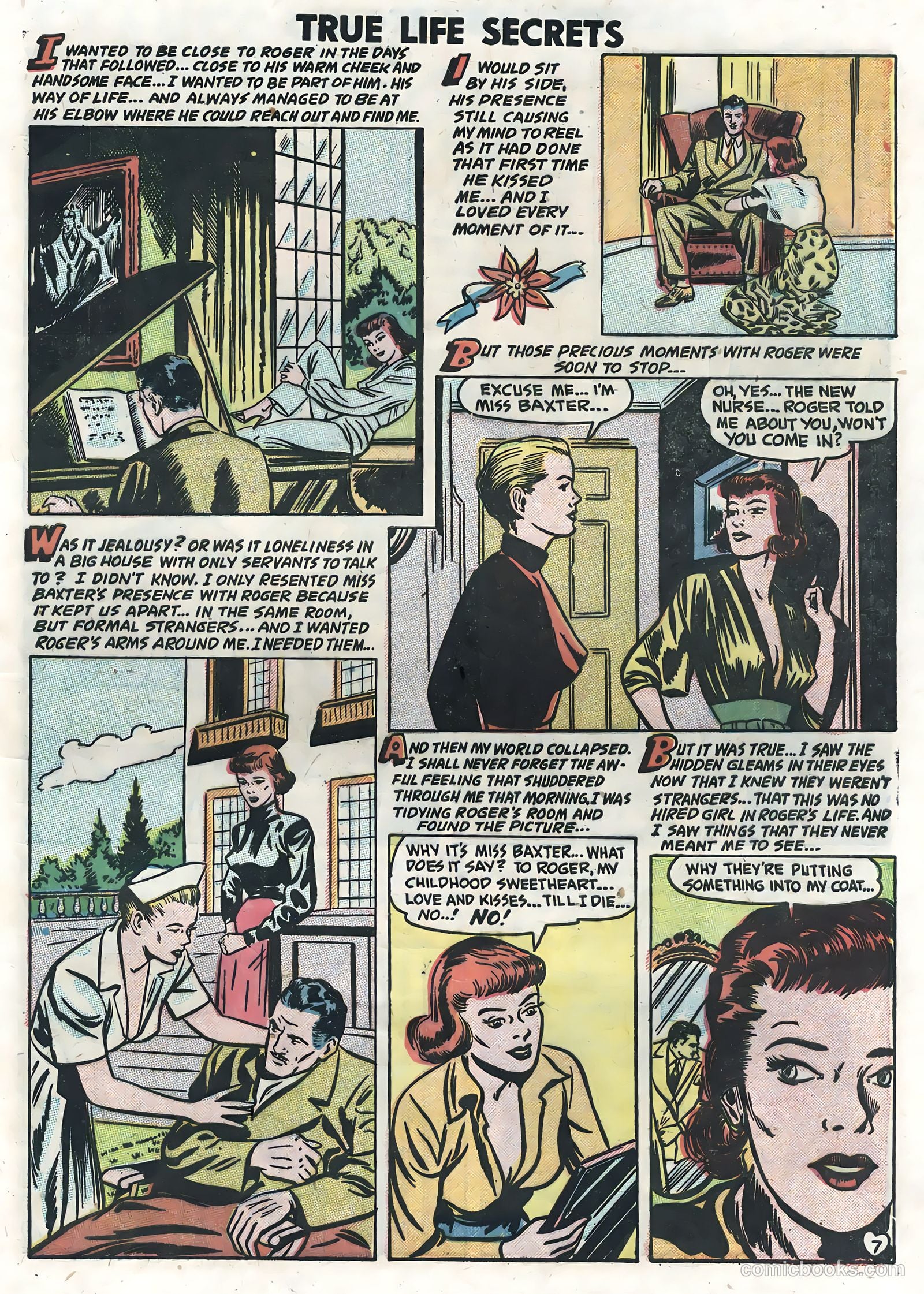 True Life Secrets #7 (1952) — page 9 of 36