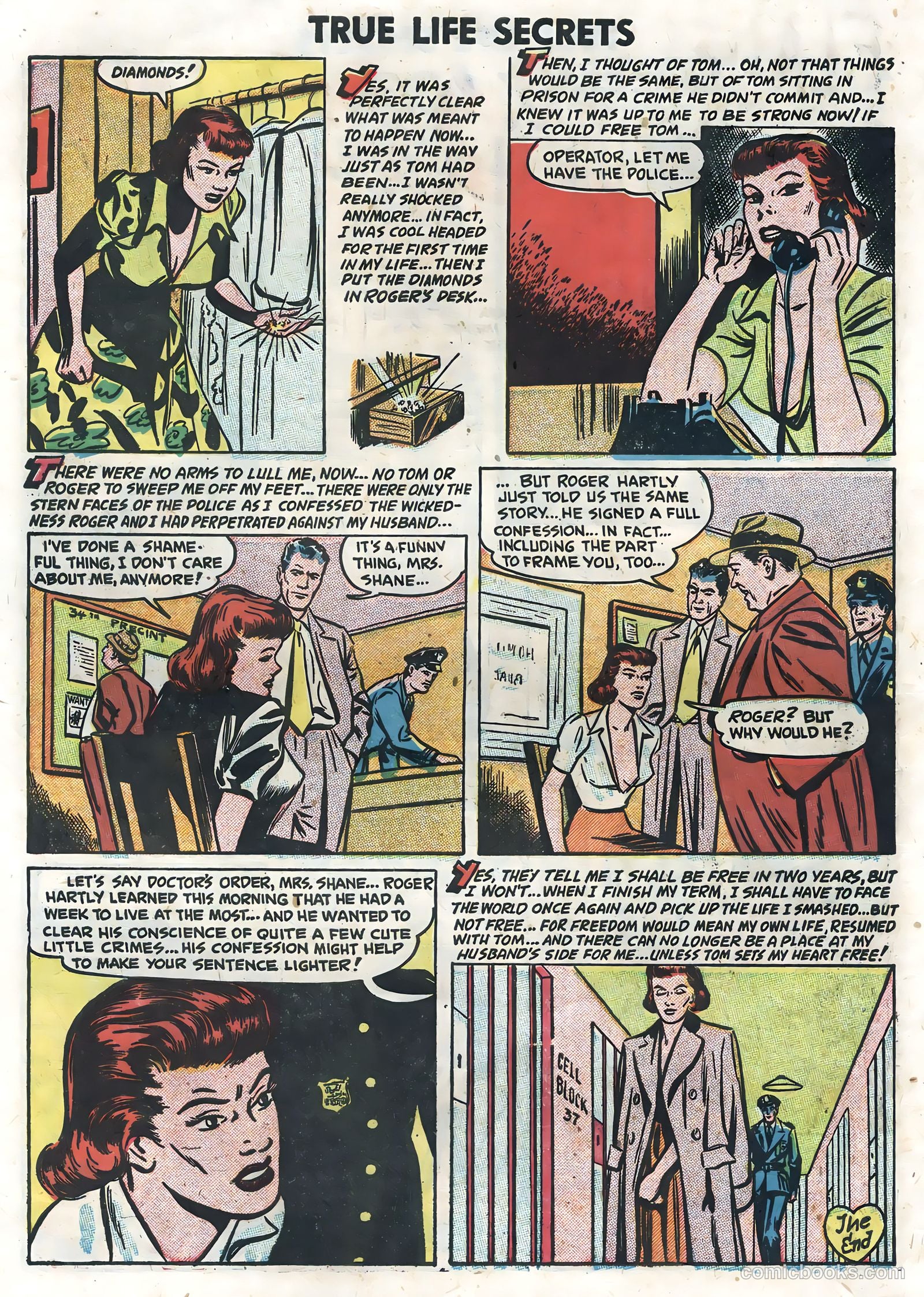 True Life Secrets #7 (1952) — page 10 of 36