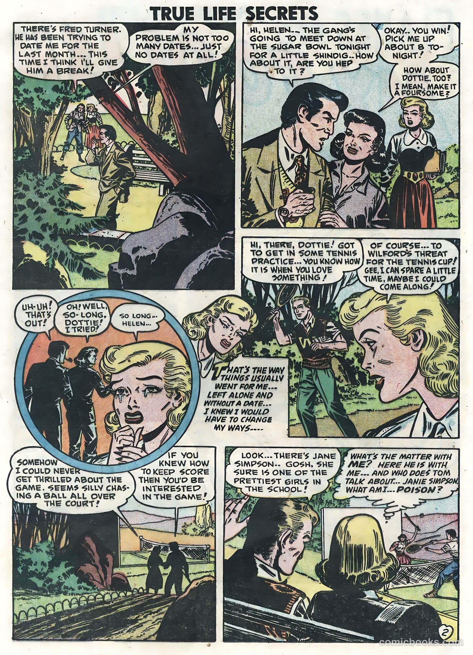 True Life Secrets #7 (1952) — page 12 of 36