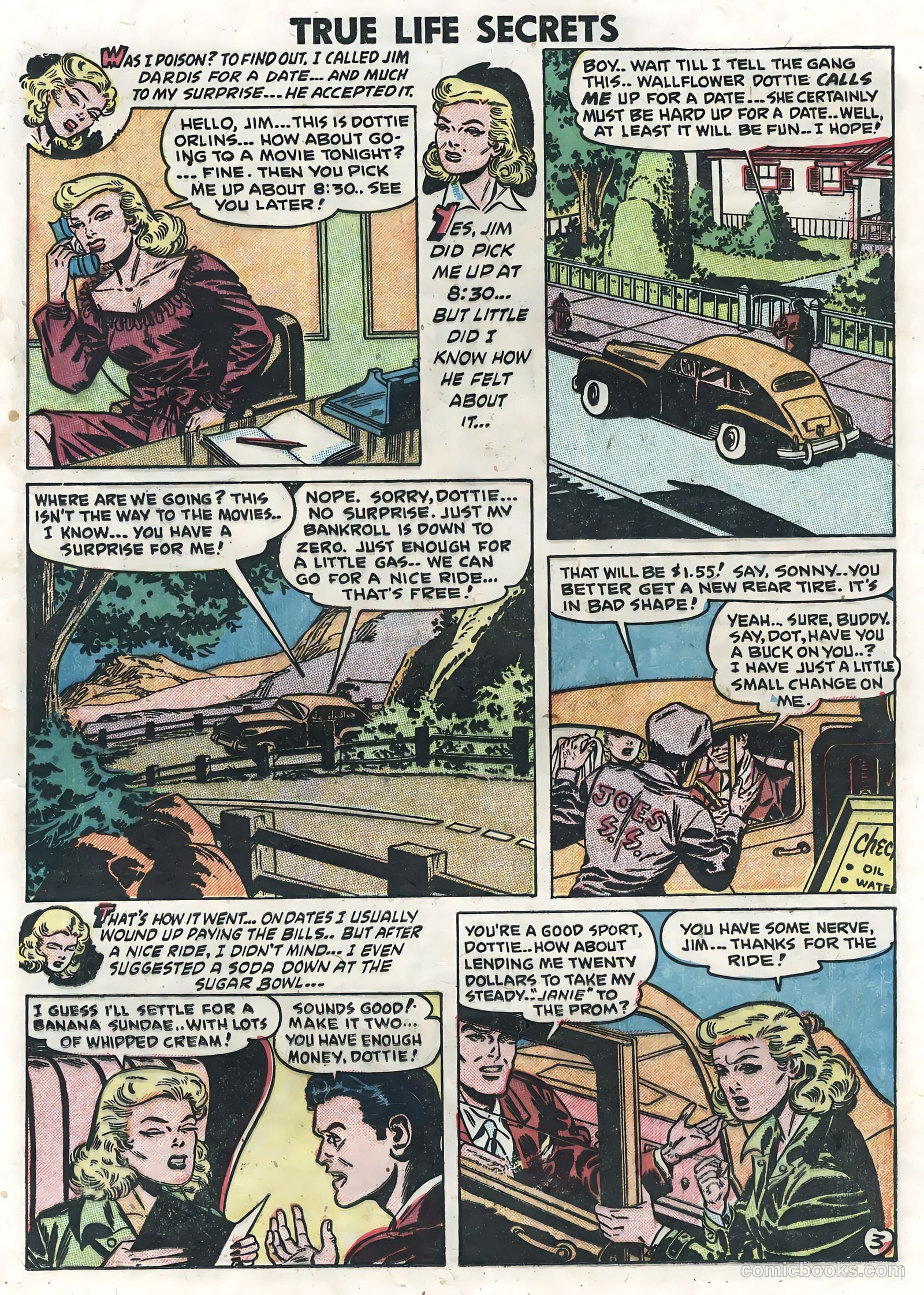 True Life Secrets #7 (1952) — page 13 of 36