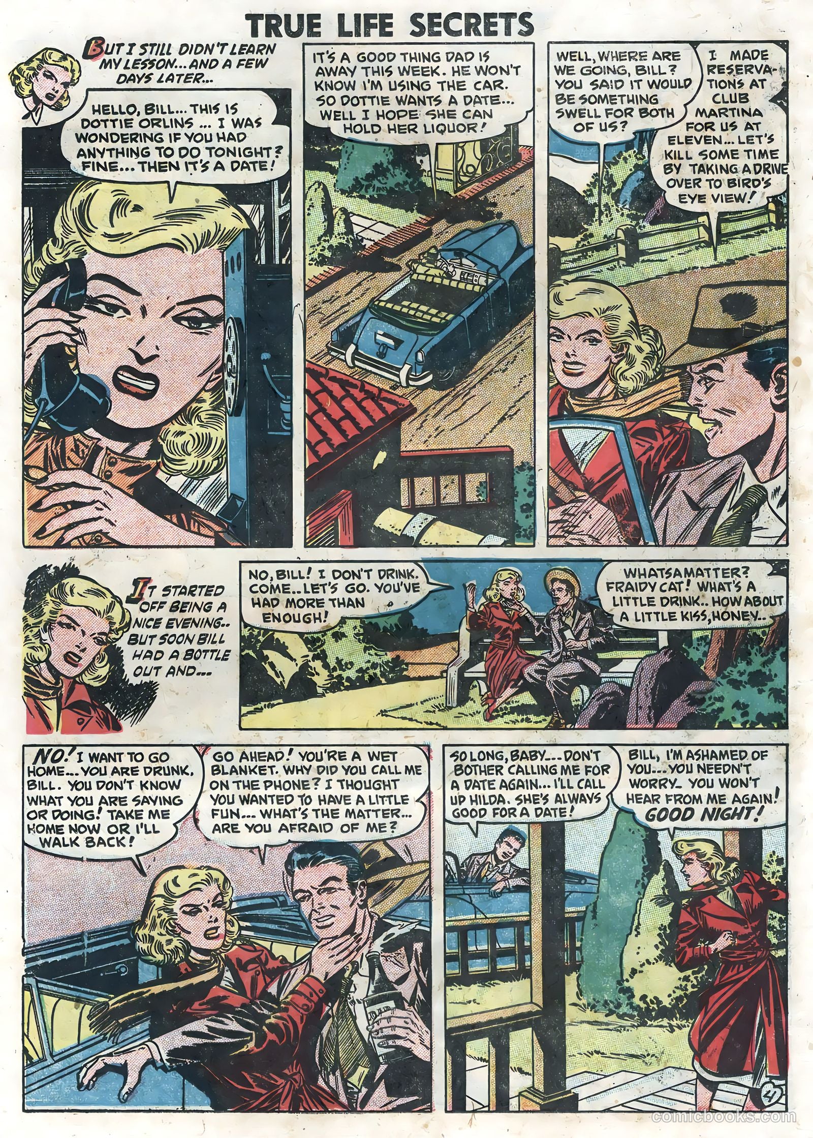True Life Secrets #7 (1952) — page 14 of 36