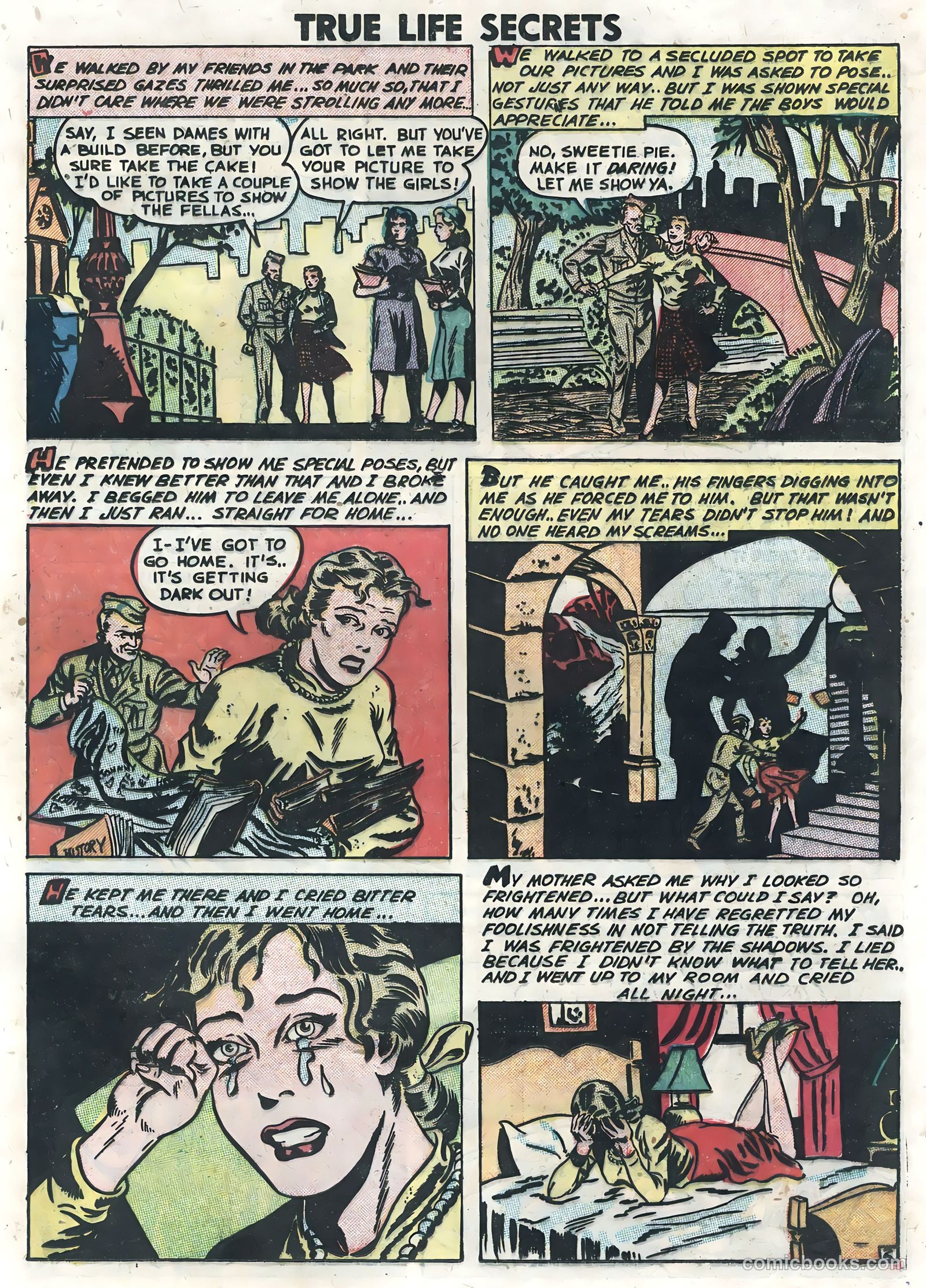 True Life Secrets #7 (1952) — page 21 of 36