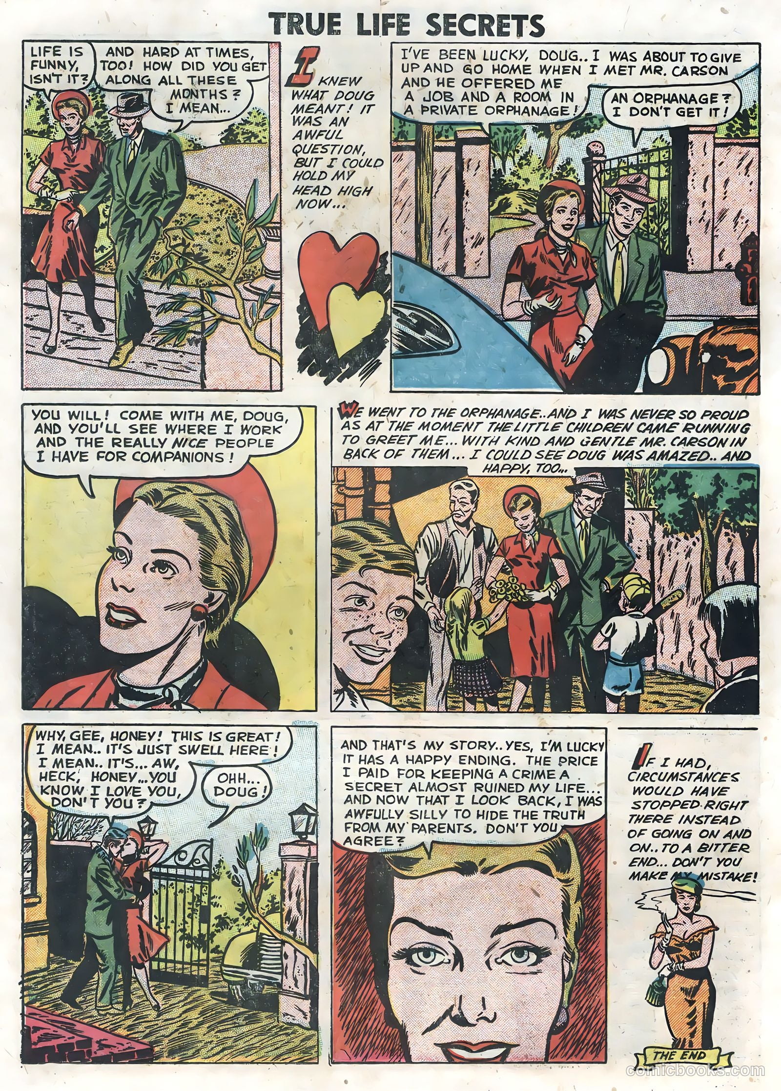 True Life Secrets #7 (1952) — page 26 of 36